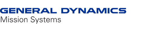General Dynamics Mission Systems logo with blue and black text.