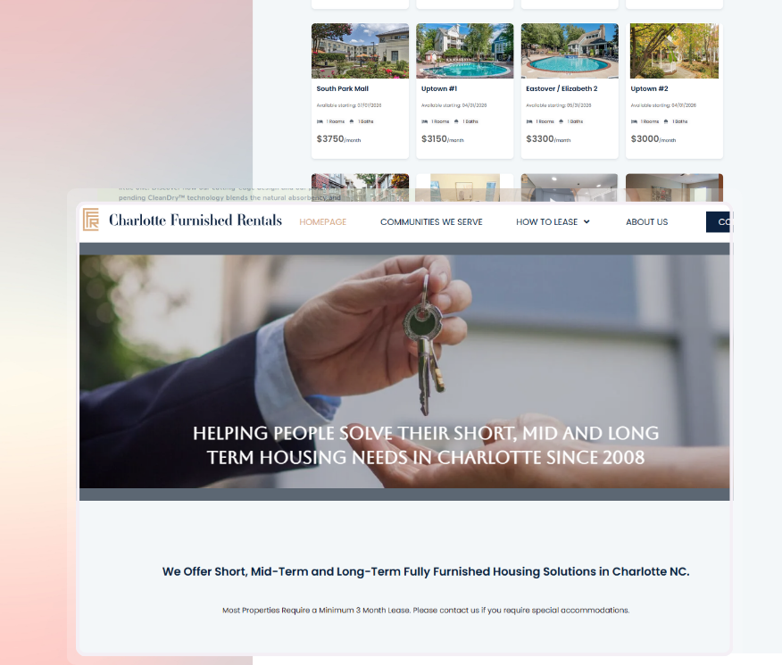 Charlotte furnished rentals