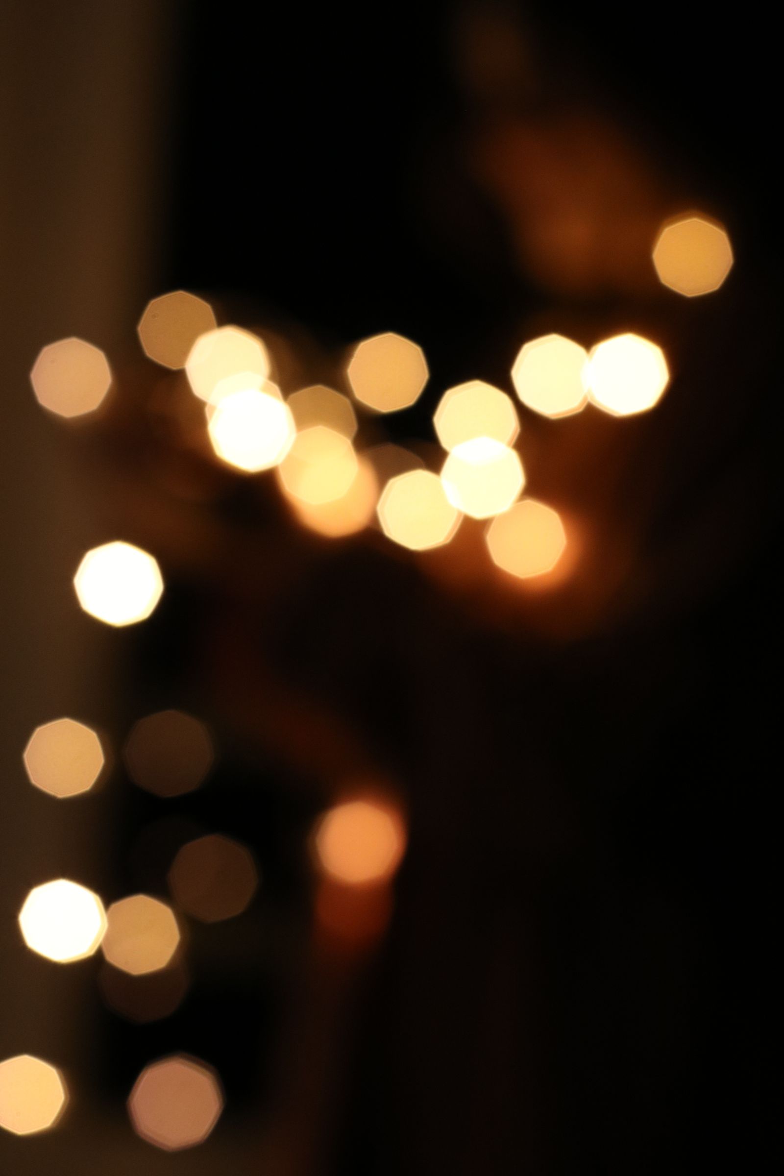 Soft warm bokeh lights