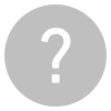 Black question mark inside a gray circle.