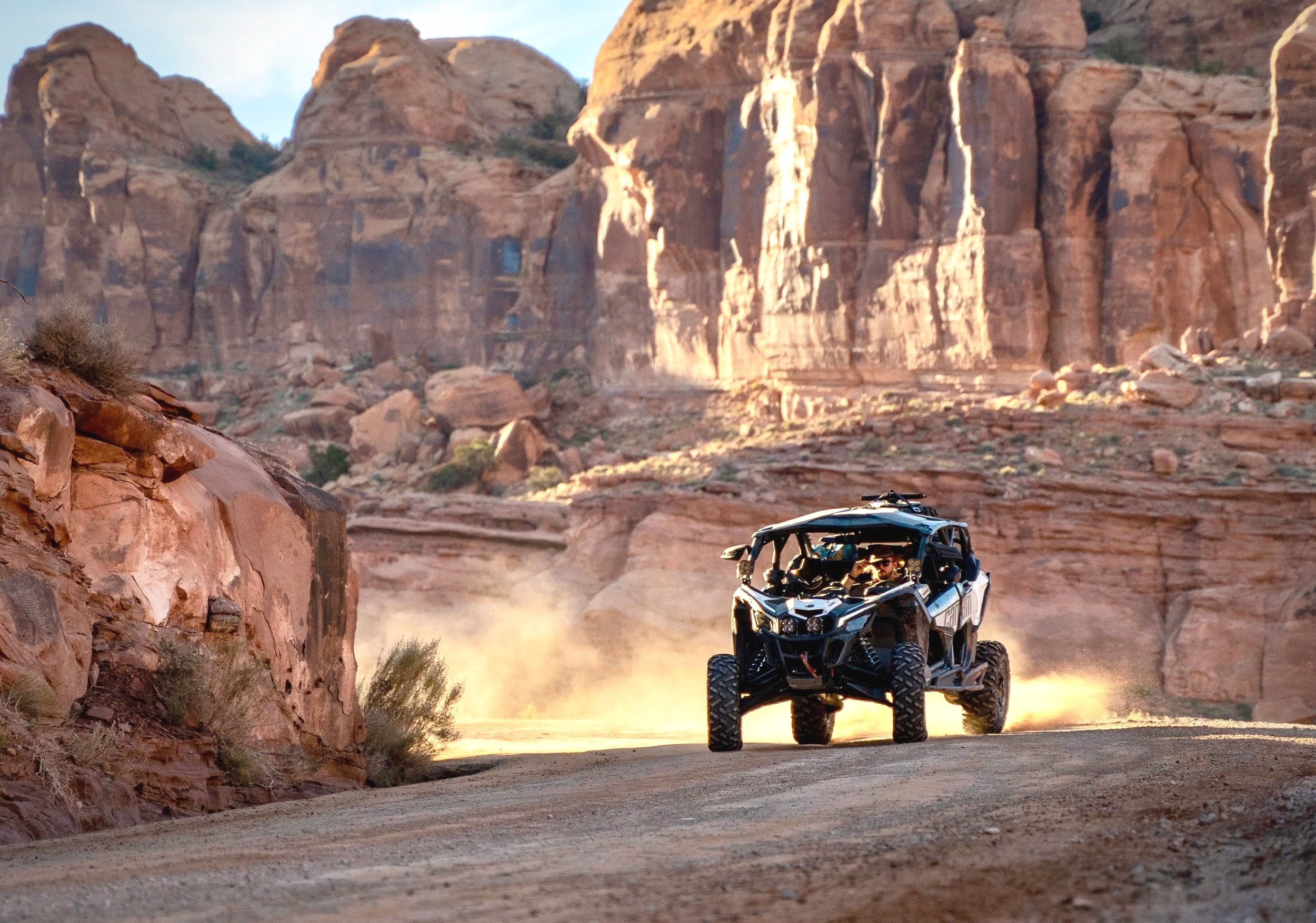 Can-Am off-road in a Moab canyon