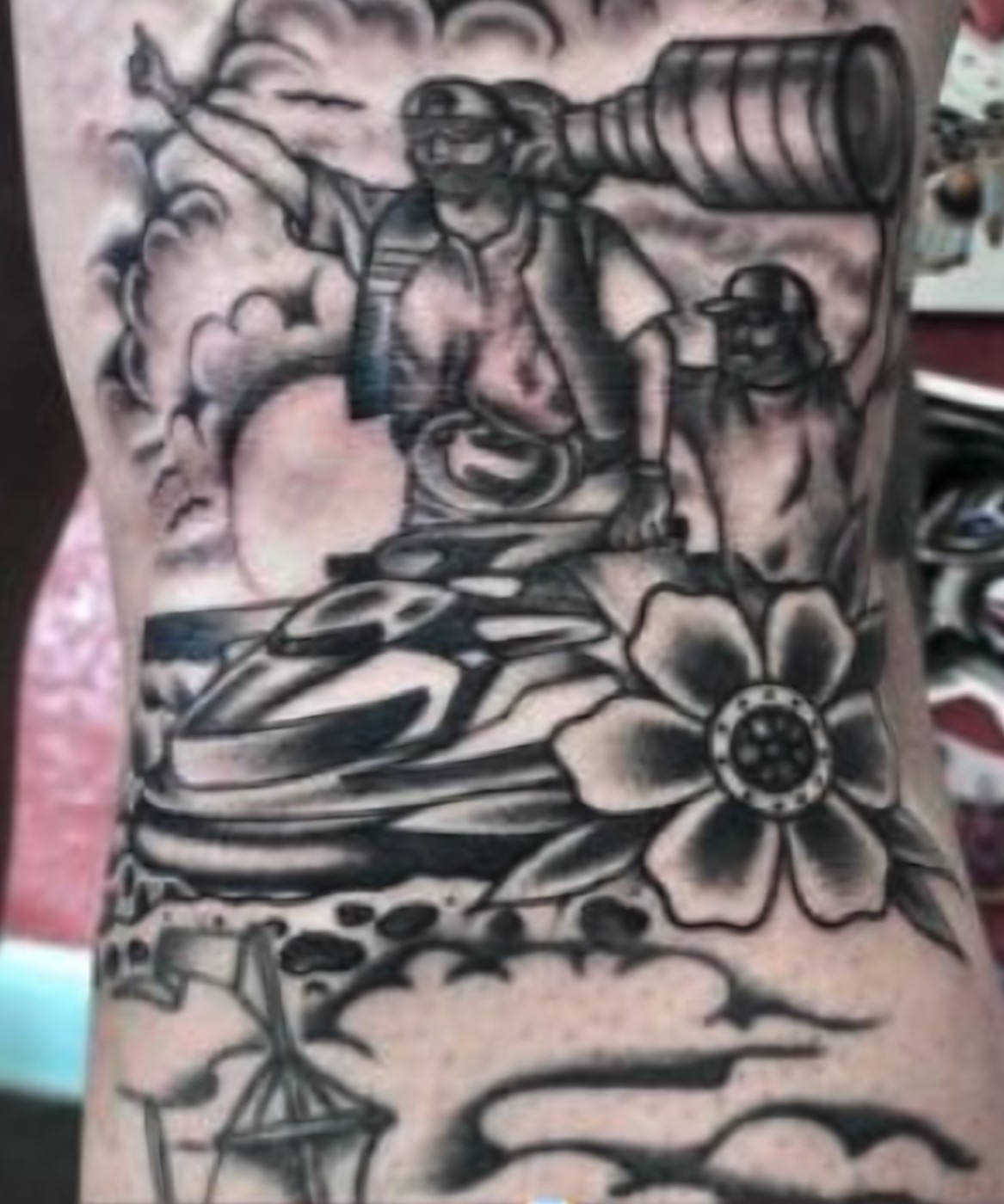 A fan tattoo of the Sea-Doo Stanley Cup moment