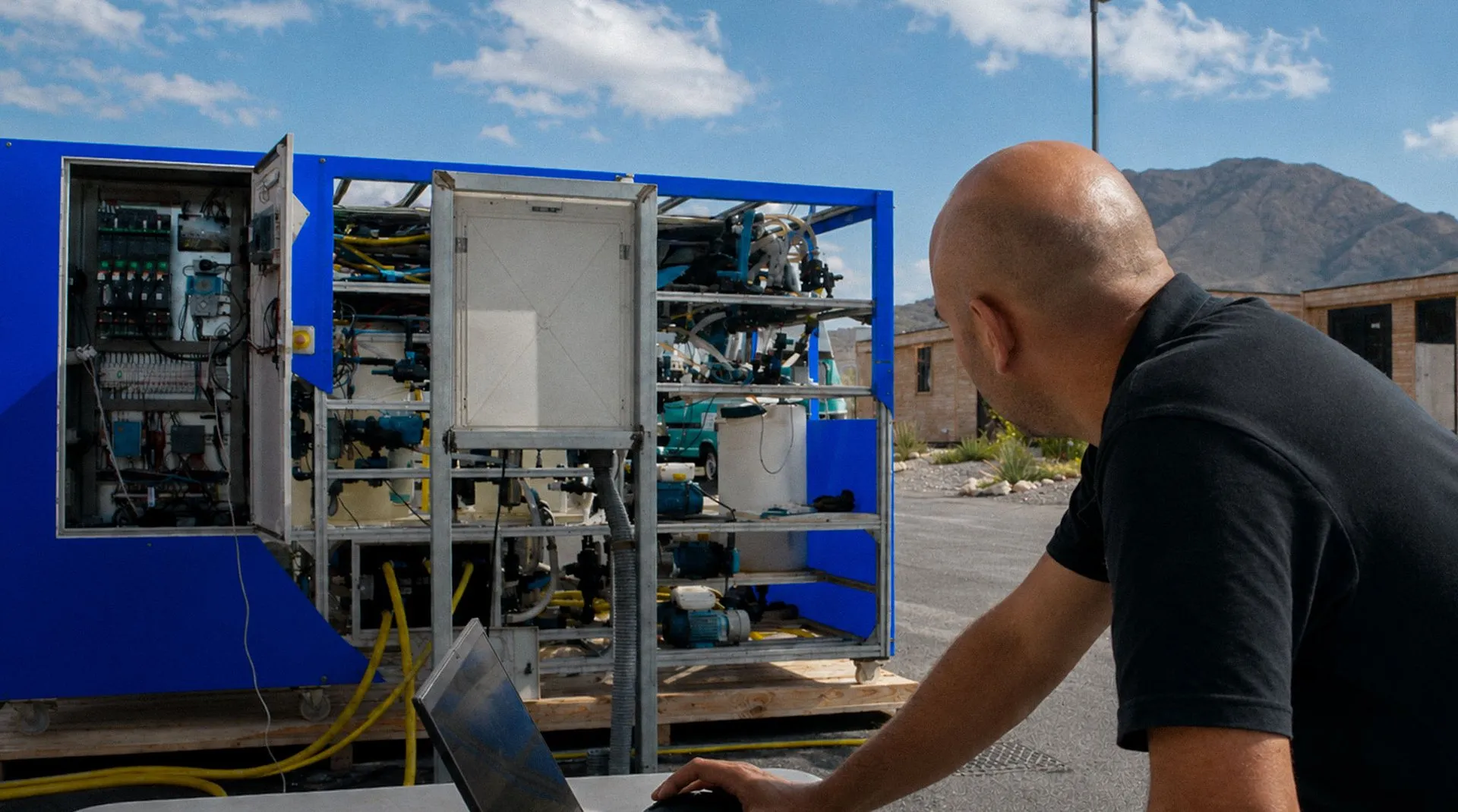 Seamoretech team installing and configuring the unit on site