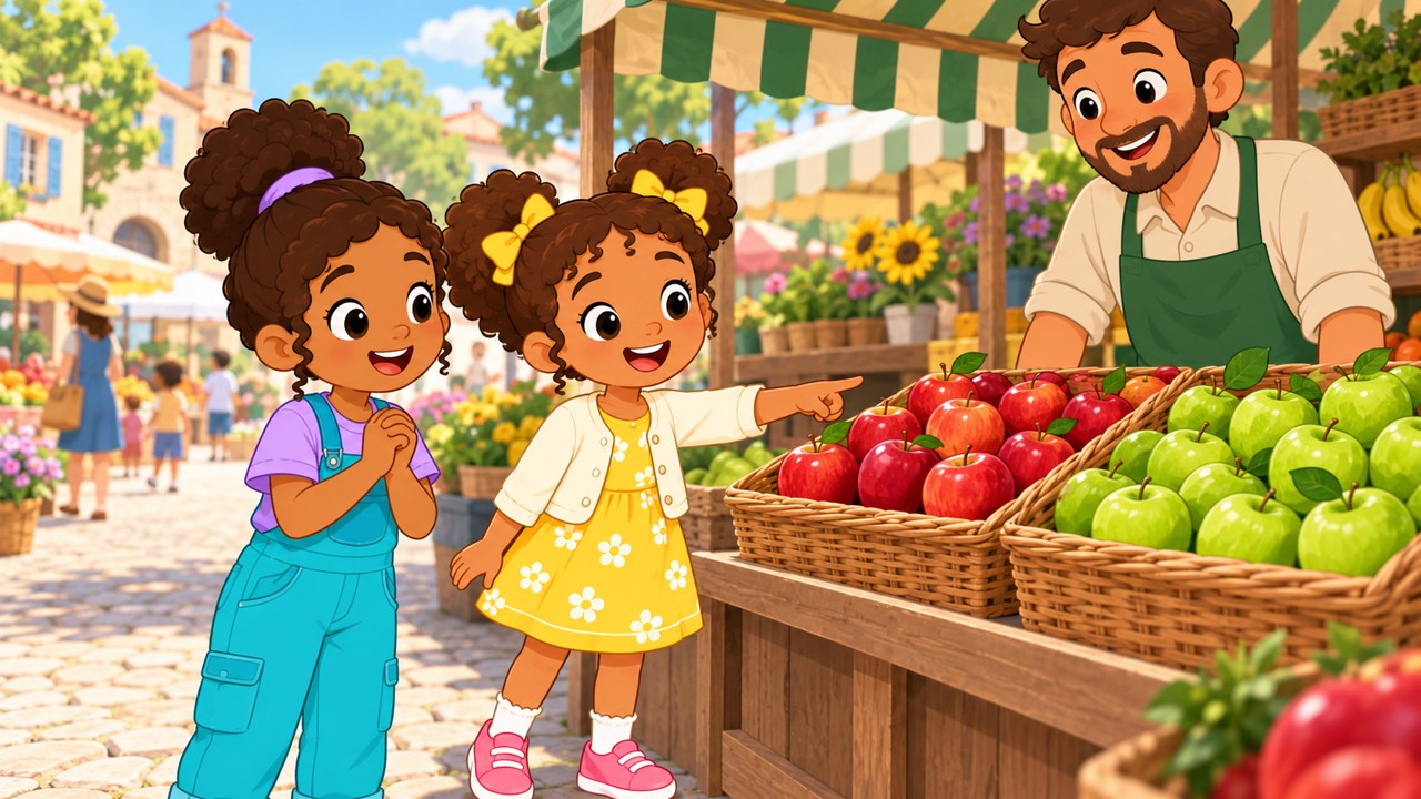 Les belles pommes du marché