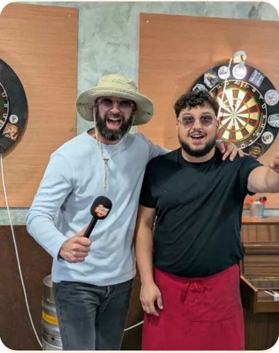Interview Sowbeez dans un bar partenaire