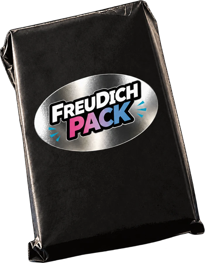 Ein verschlossenes schwarzes FreuDichPack