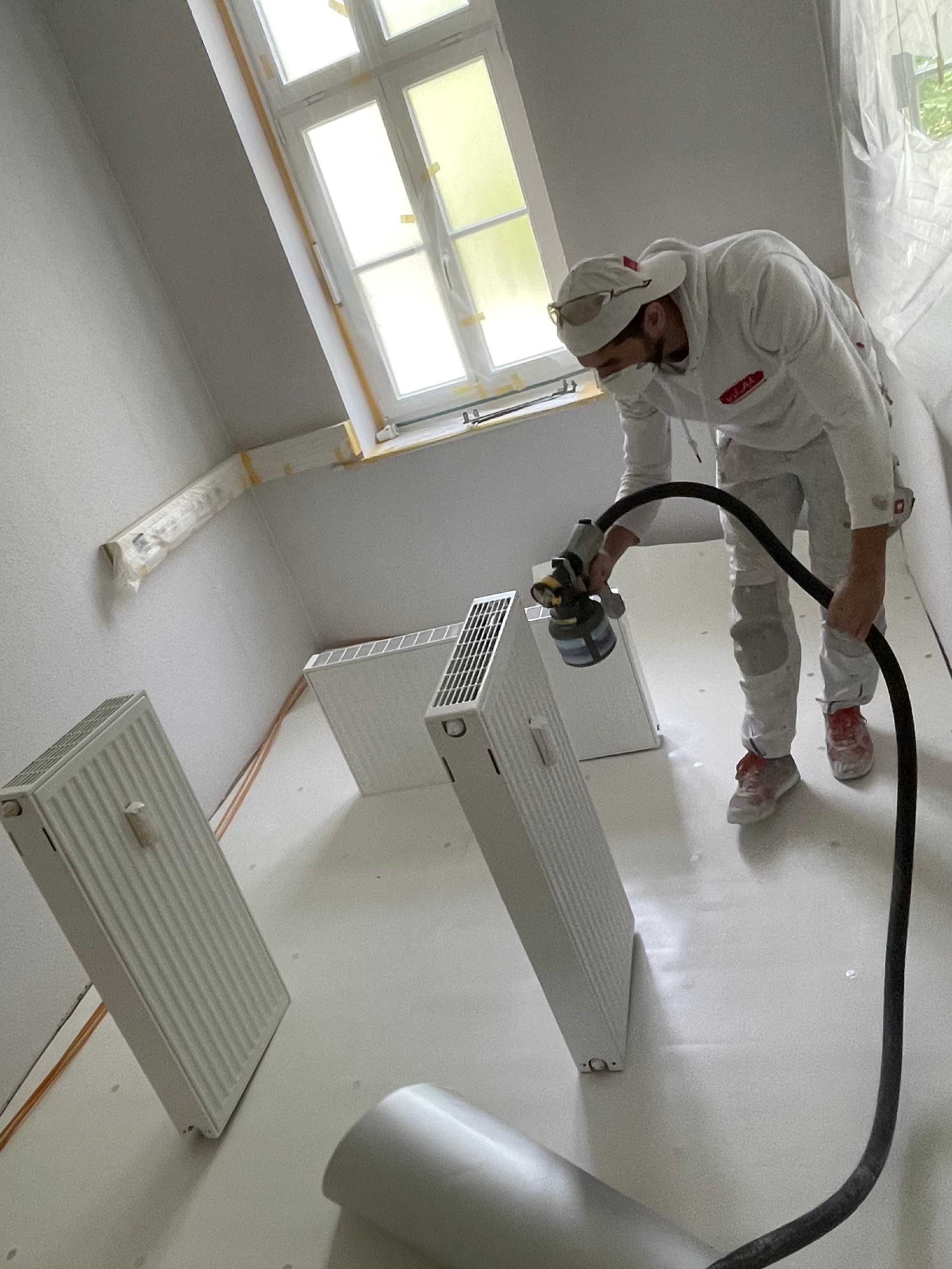 Sorgfältiges Abkleben vor dem Lackieren