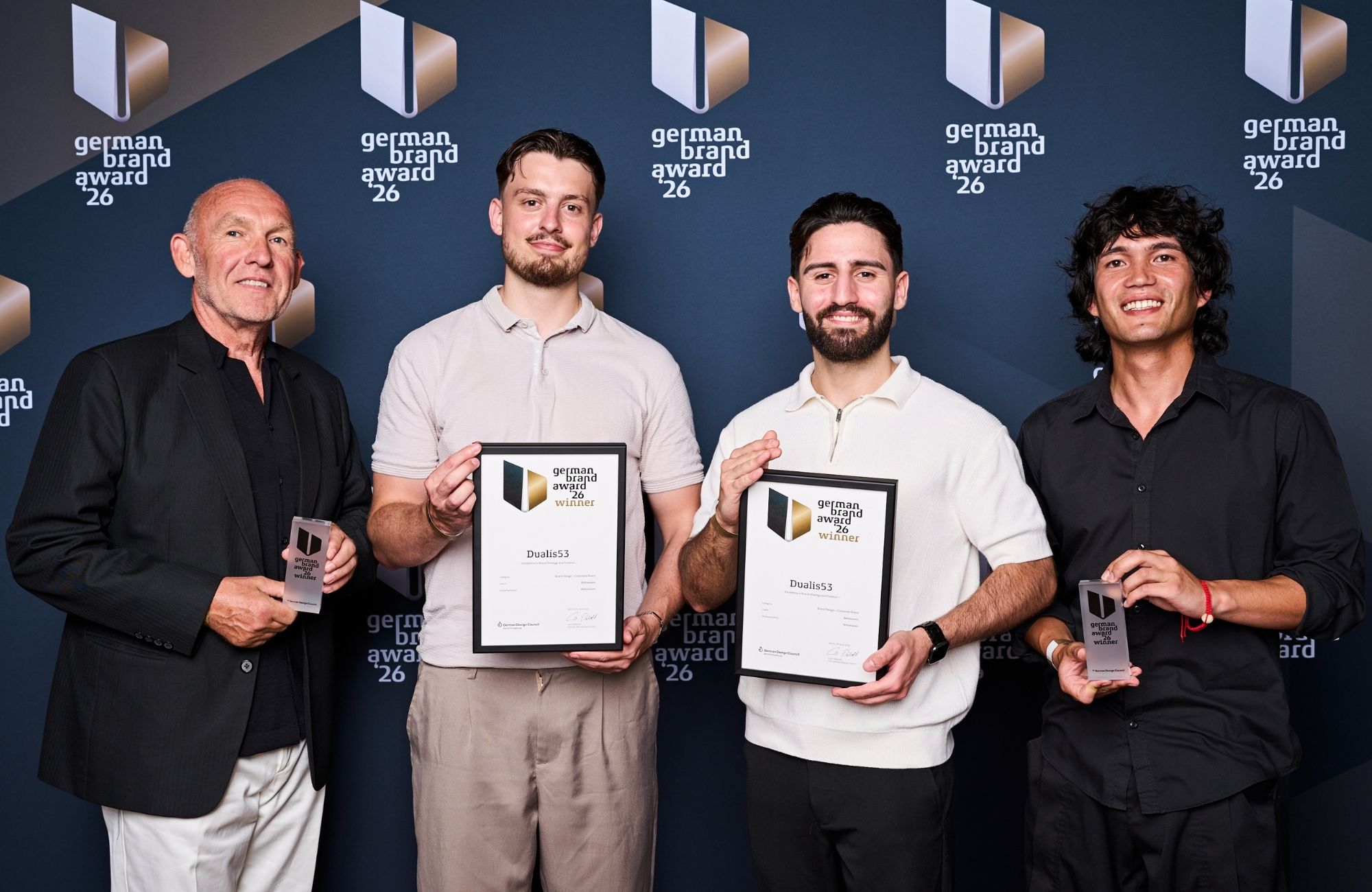 Das Webwavers Team beim German Brand Award 2026