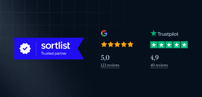 Bewertungen auf Google, Trustpilot und Sortlist