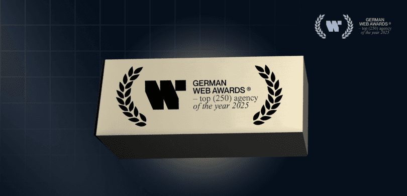 German Web Award 2025 Trophäe