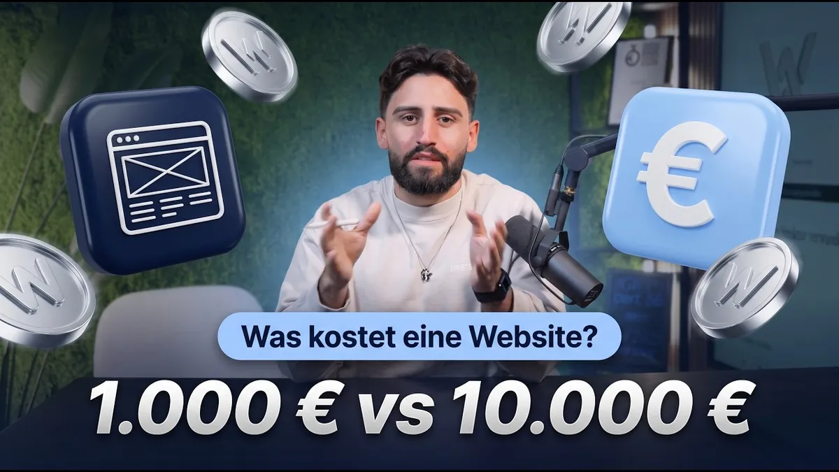 Video: Website für 1.000 € oder 10.000 €: Was ist eigentlich der Unterschied?