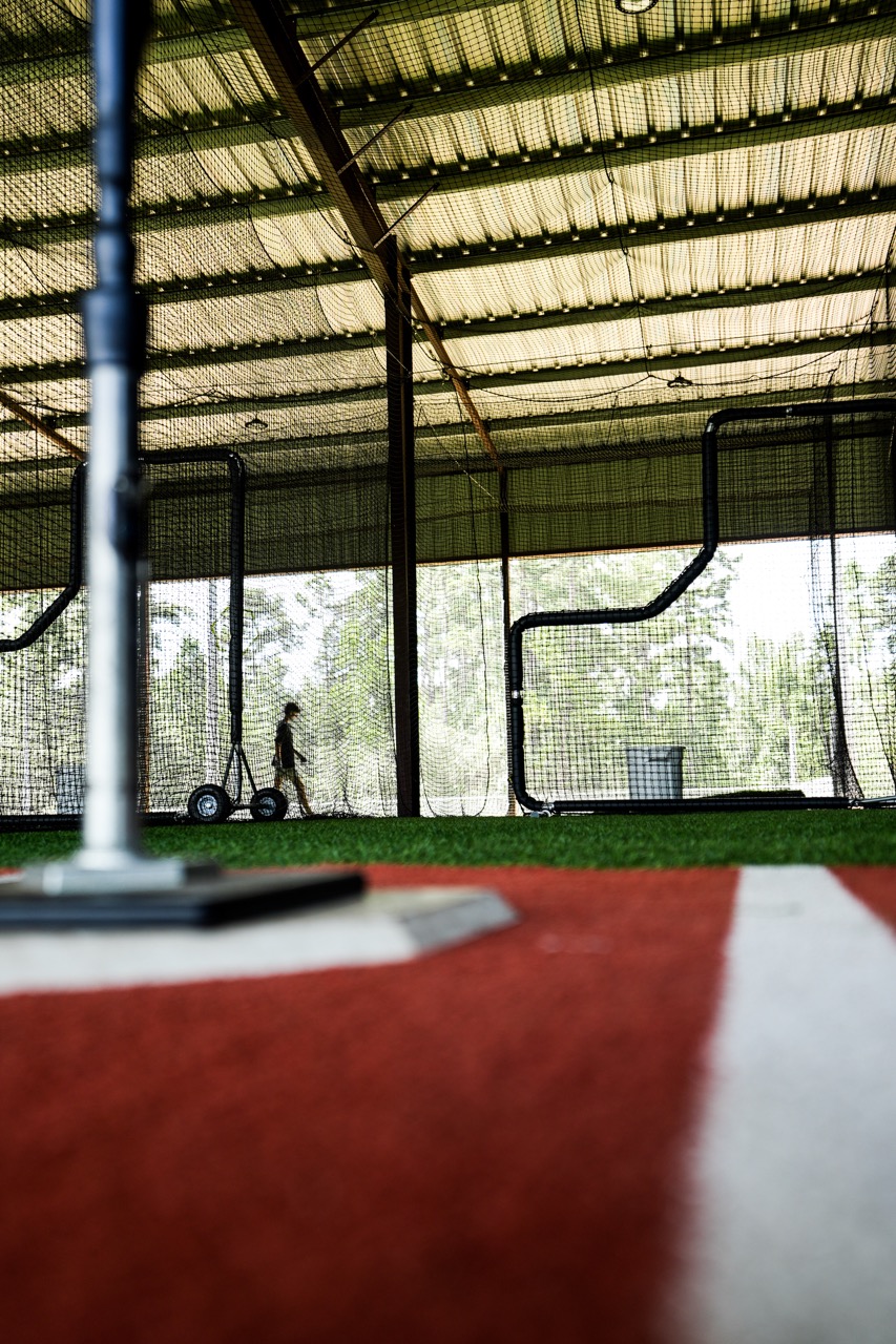 Indoor batting cage at DrillBit