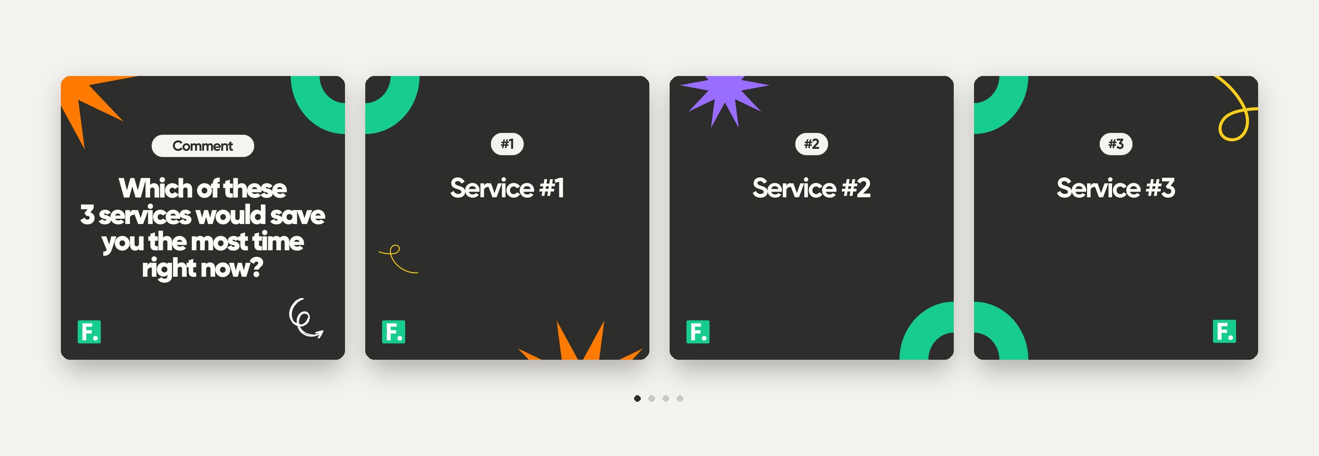 Flocksy — Services carousel