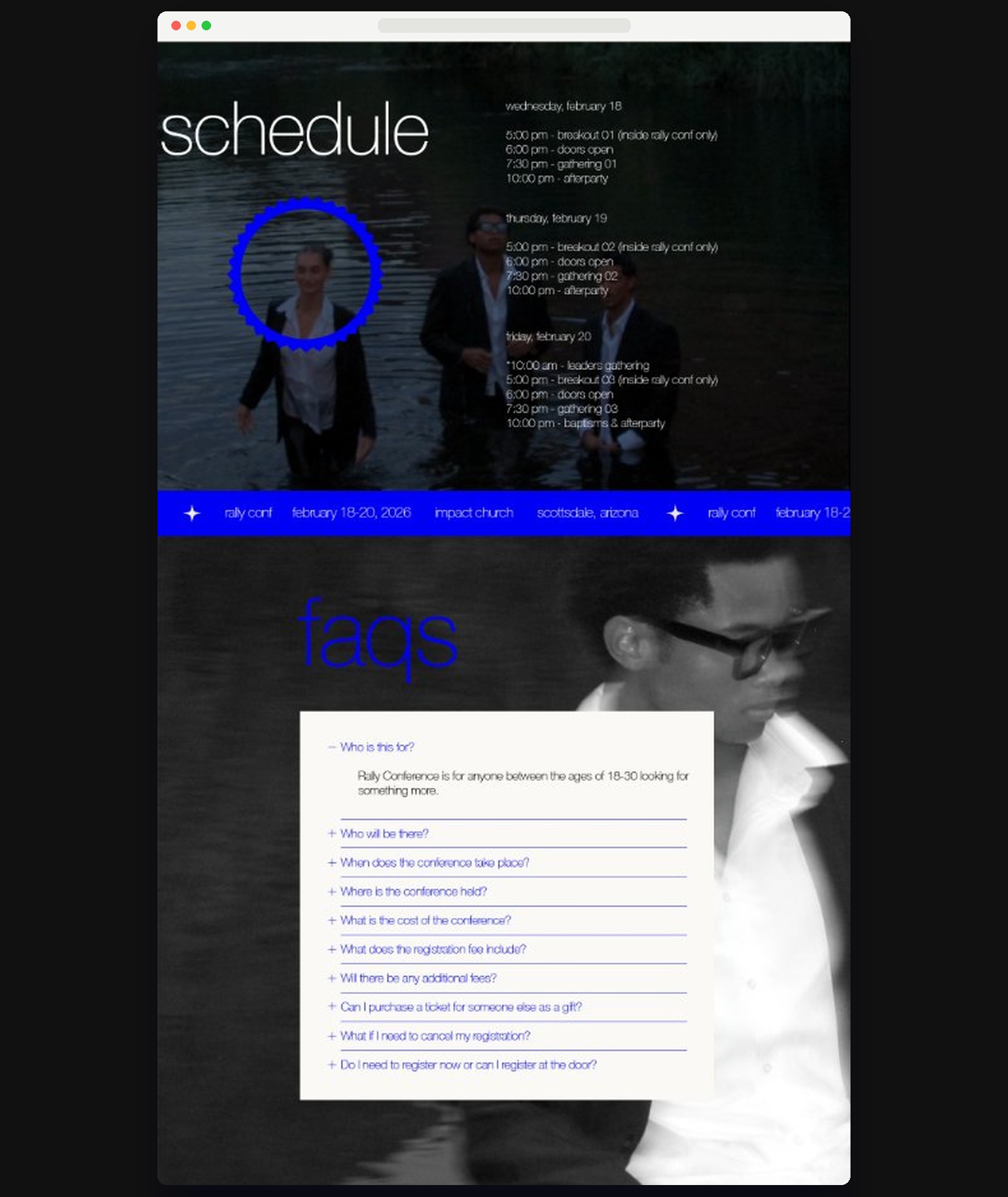Rally Conference — Schedule & FAQ