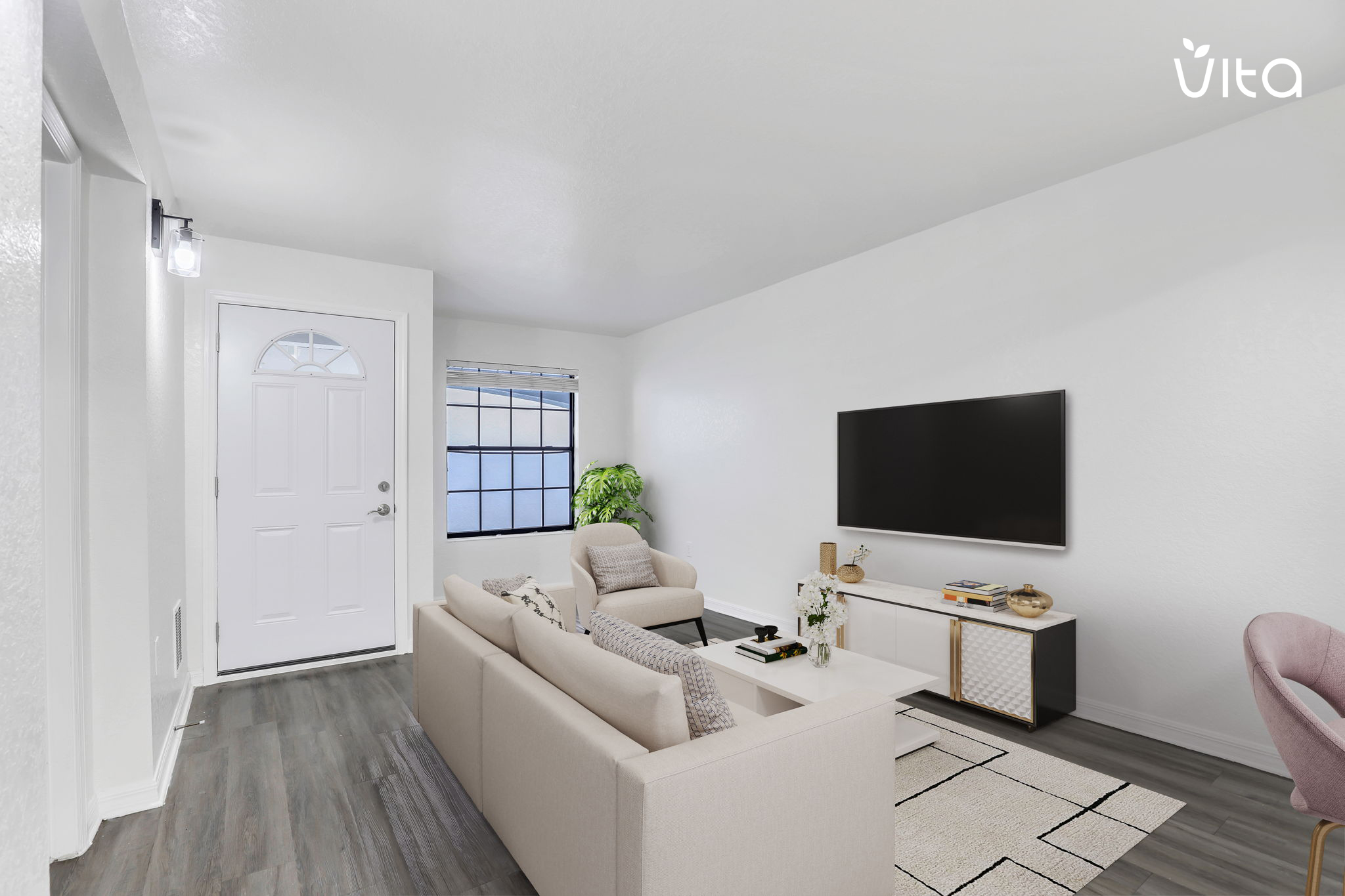 Palm Square apartment living area