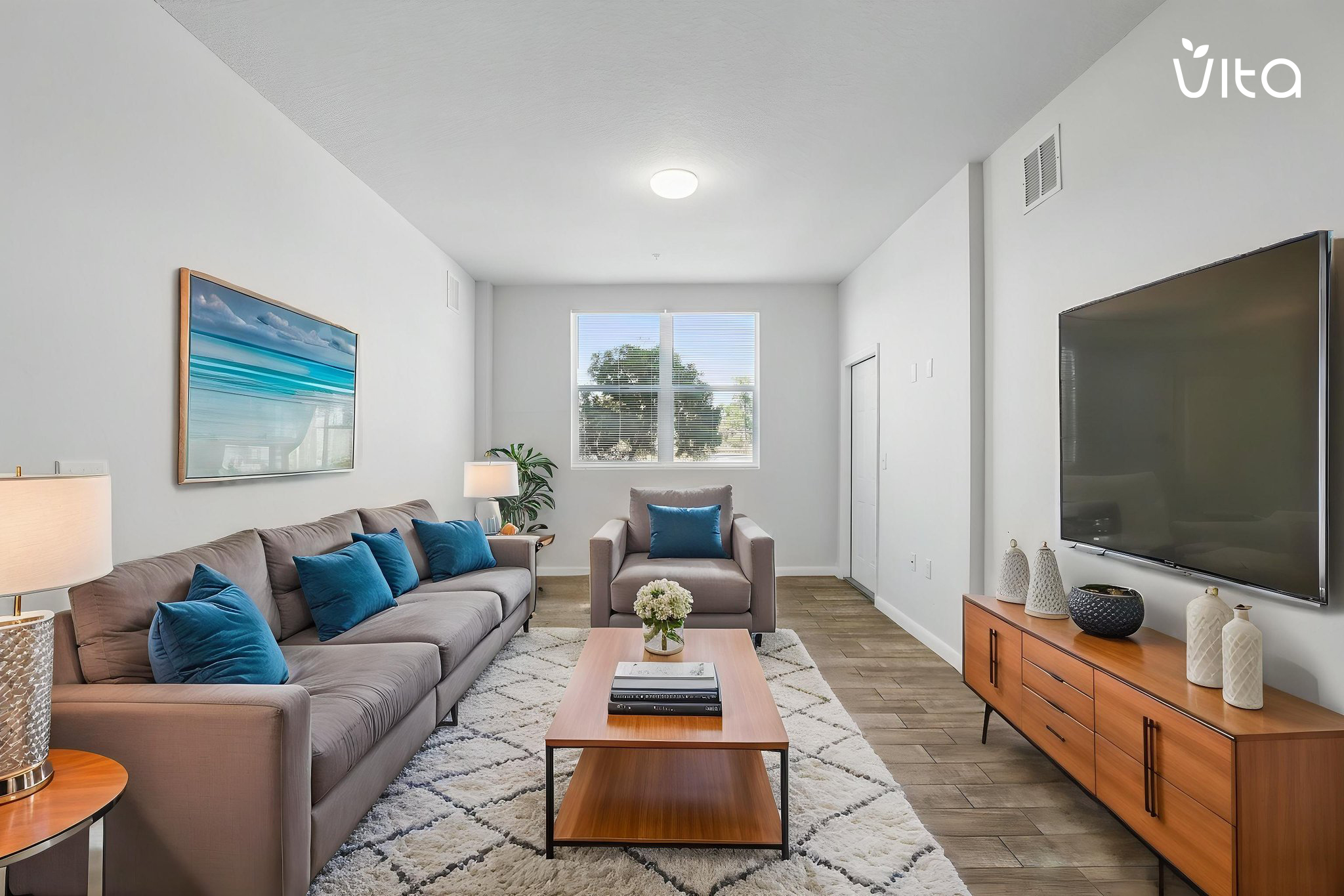 Palazzo Residences apartment, virtually staged
