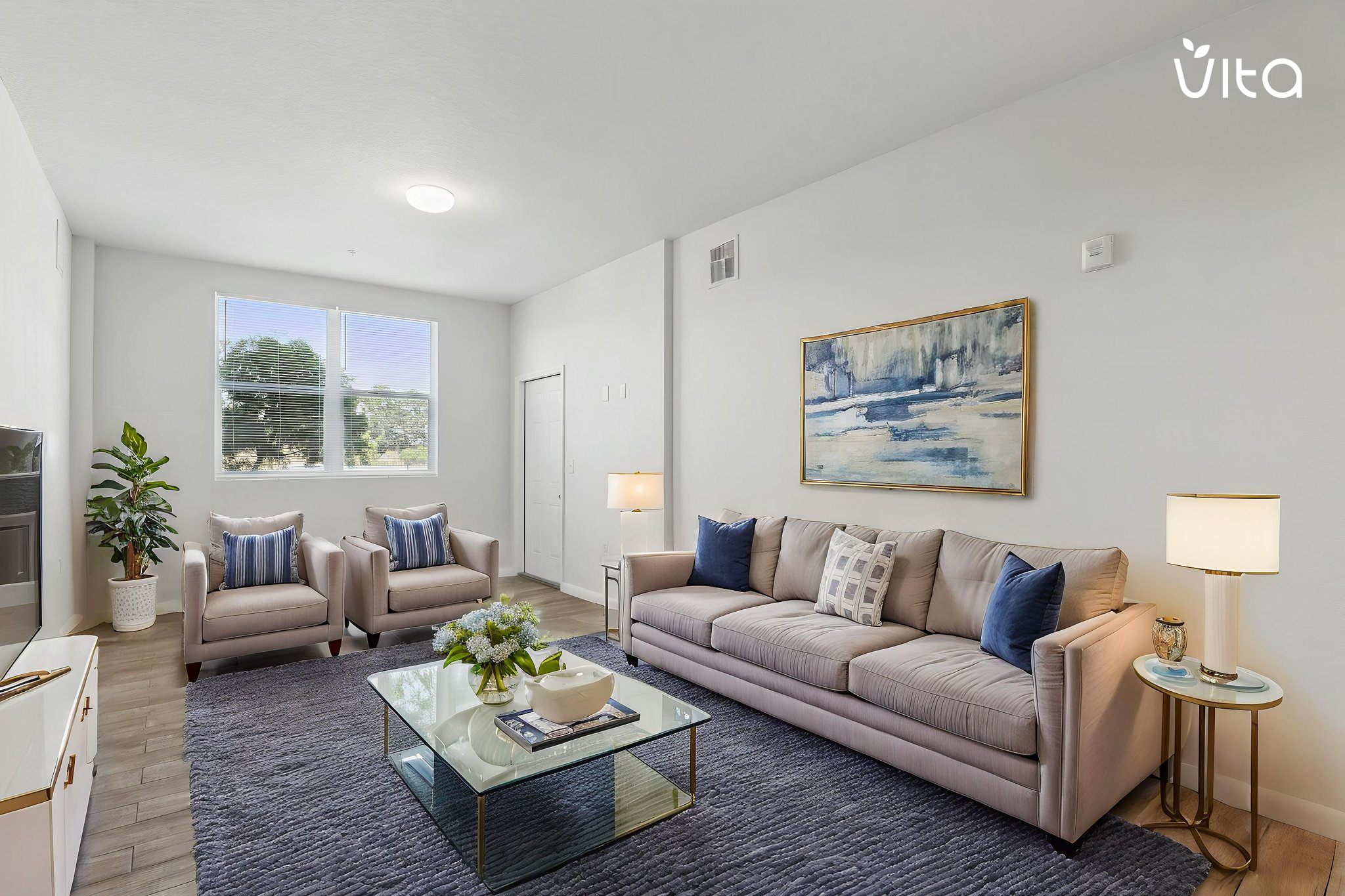 Palazzo Residences apartment, virtually staged