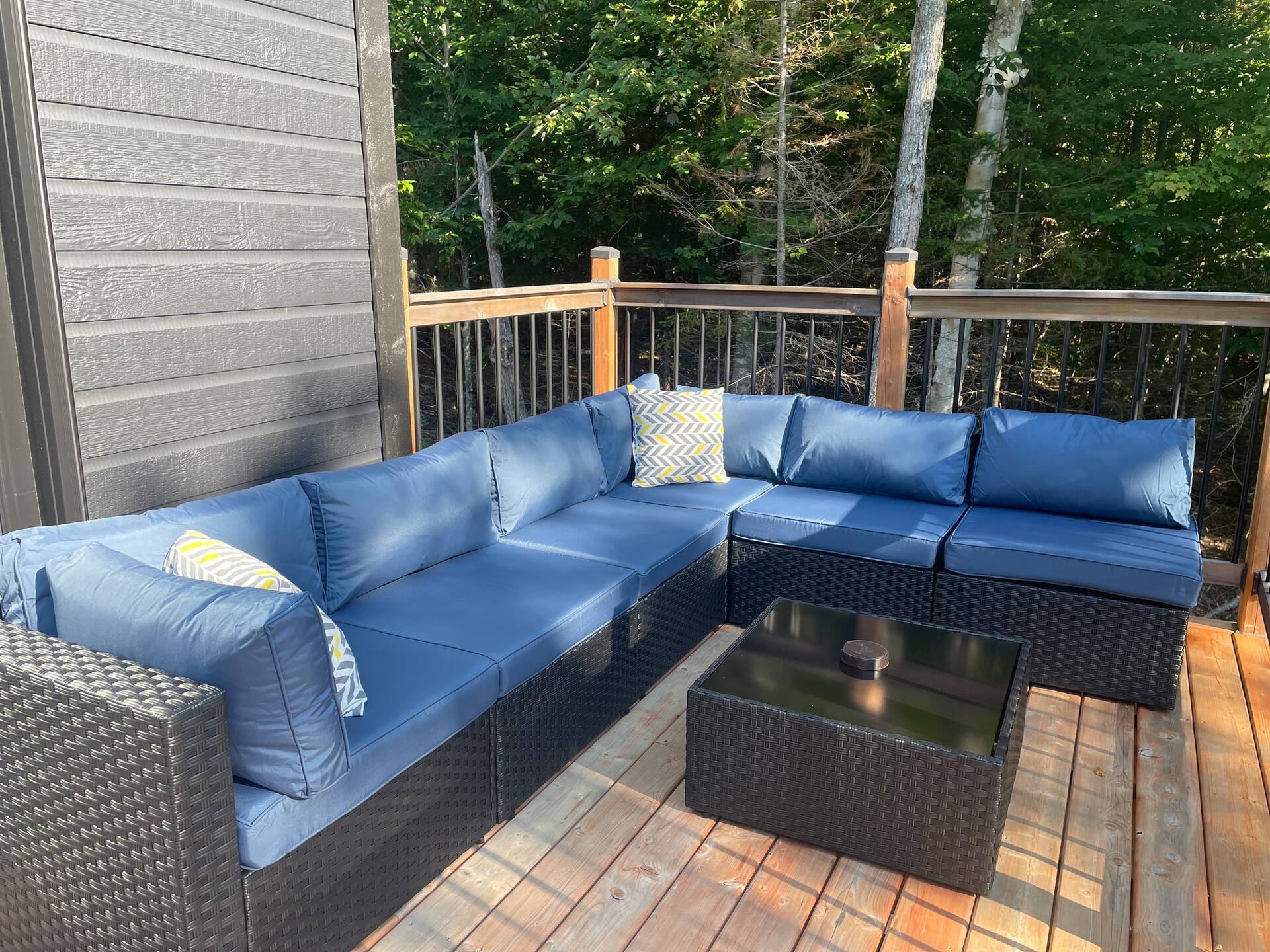 Deck lounge with sofa