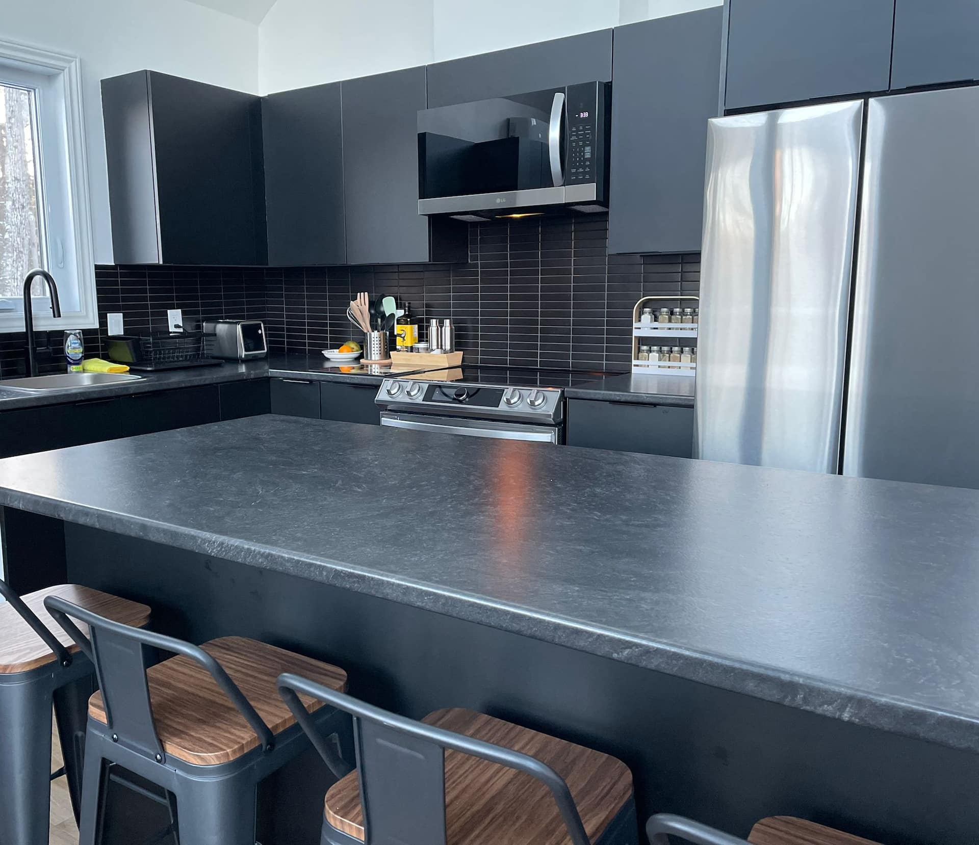 Brand-new kitchen with island