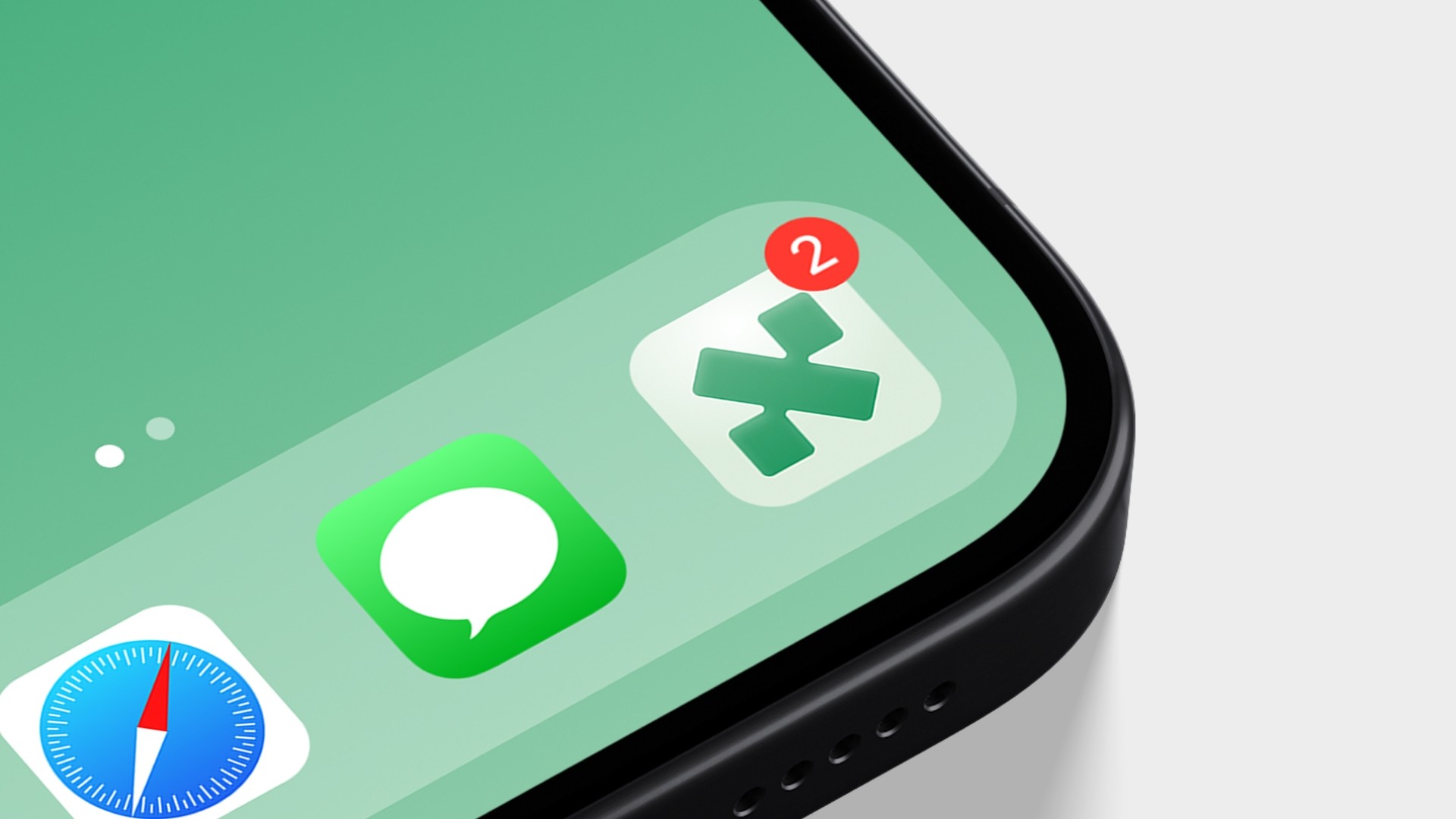 NextPercent-App-Icon auf einem Smartphone-Homescreen