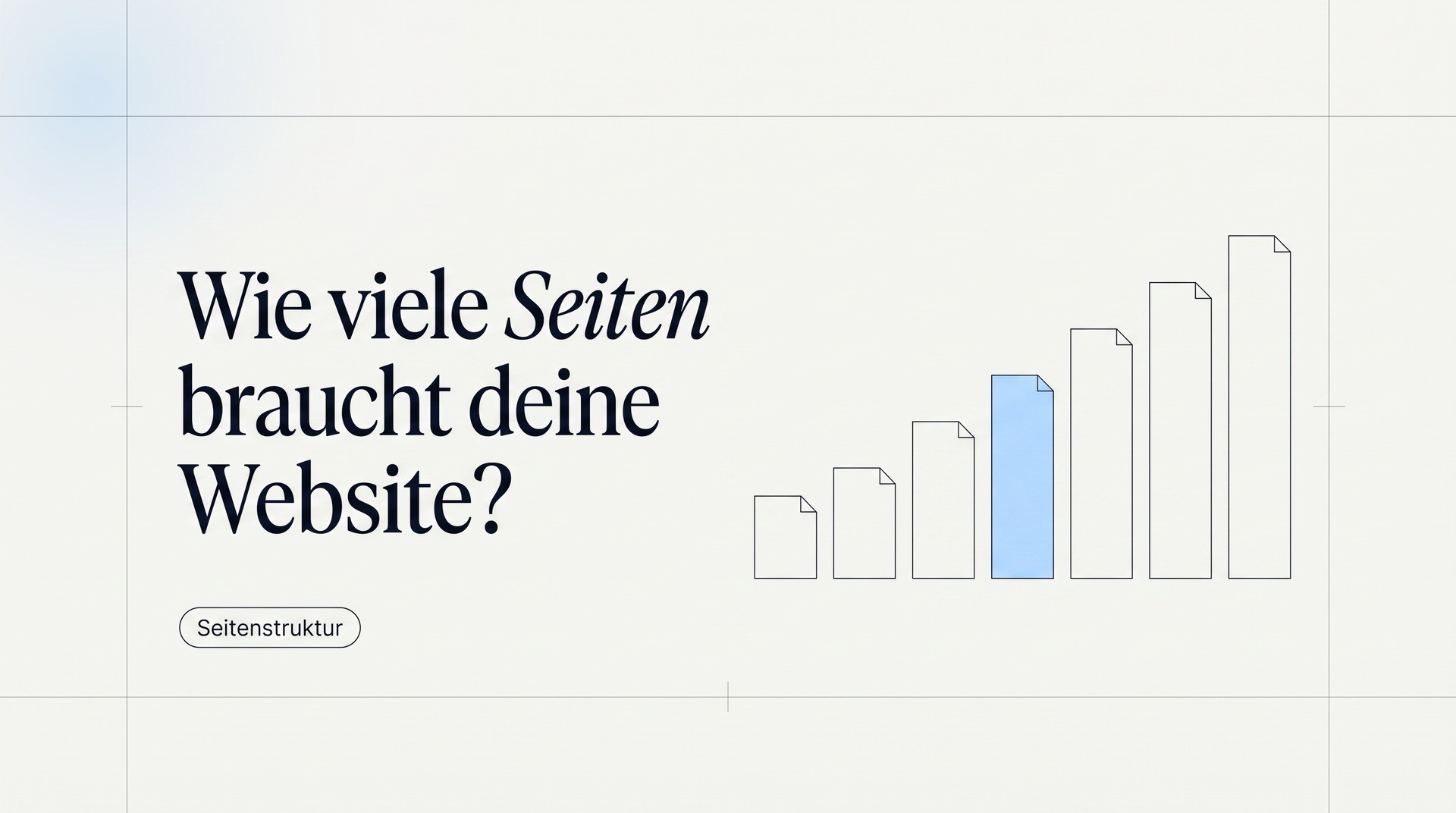 Wie viele Seiten braucht eine Unternehmenswebsite?