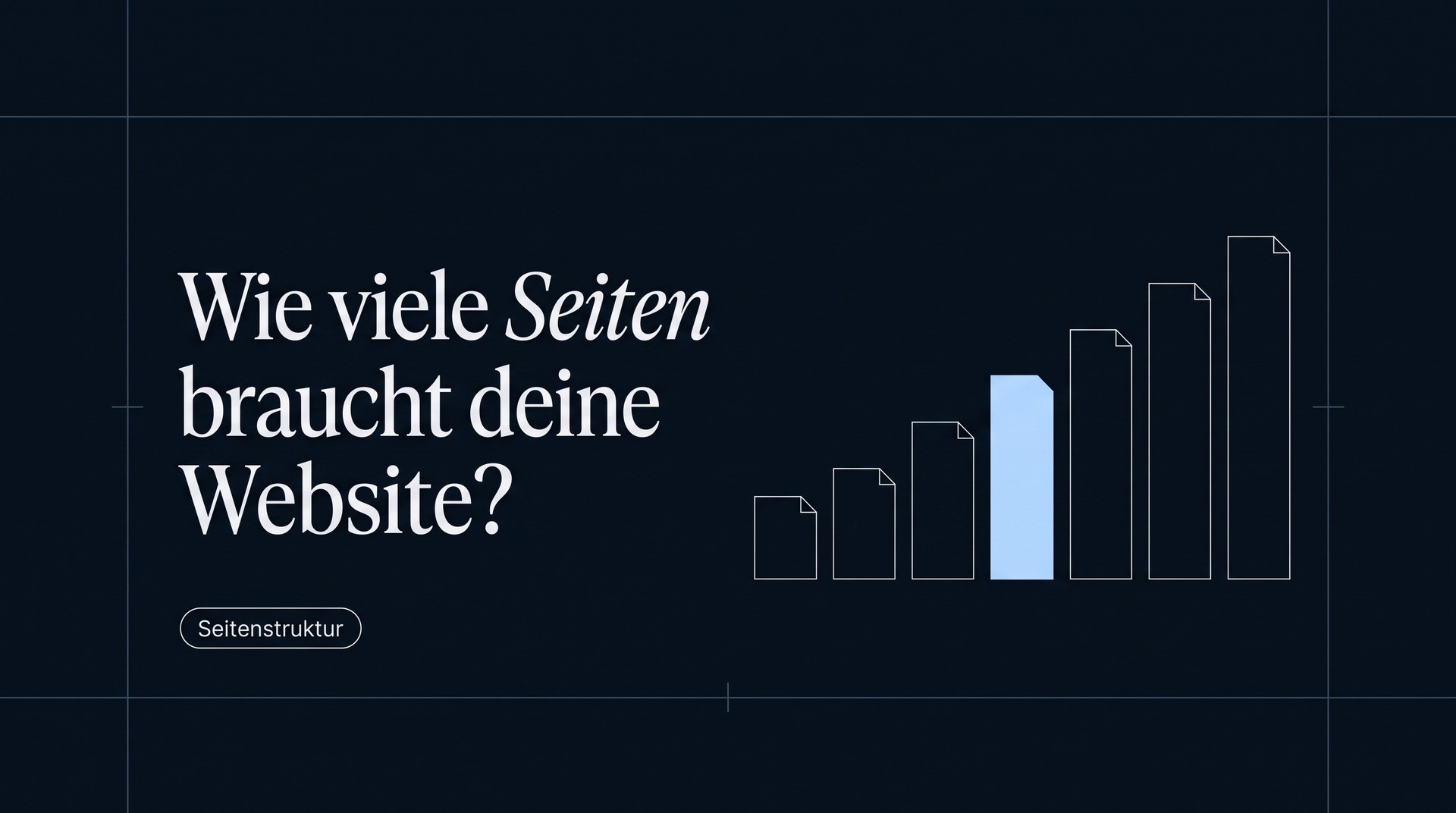 Wie viele Seiten braucht eine Unternehmenswebsite?