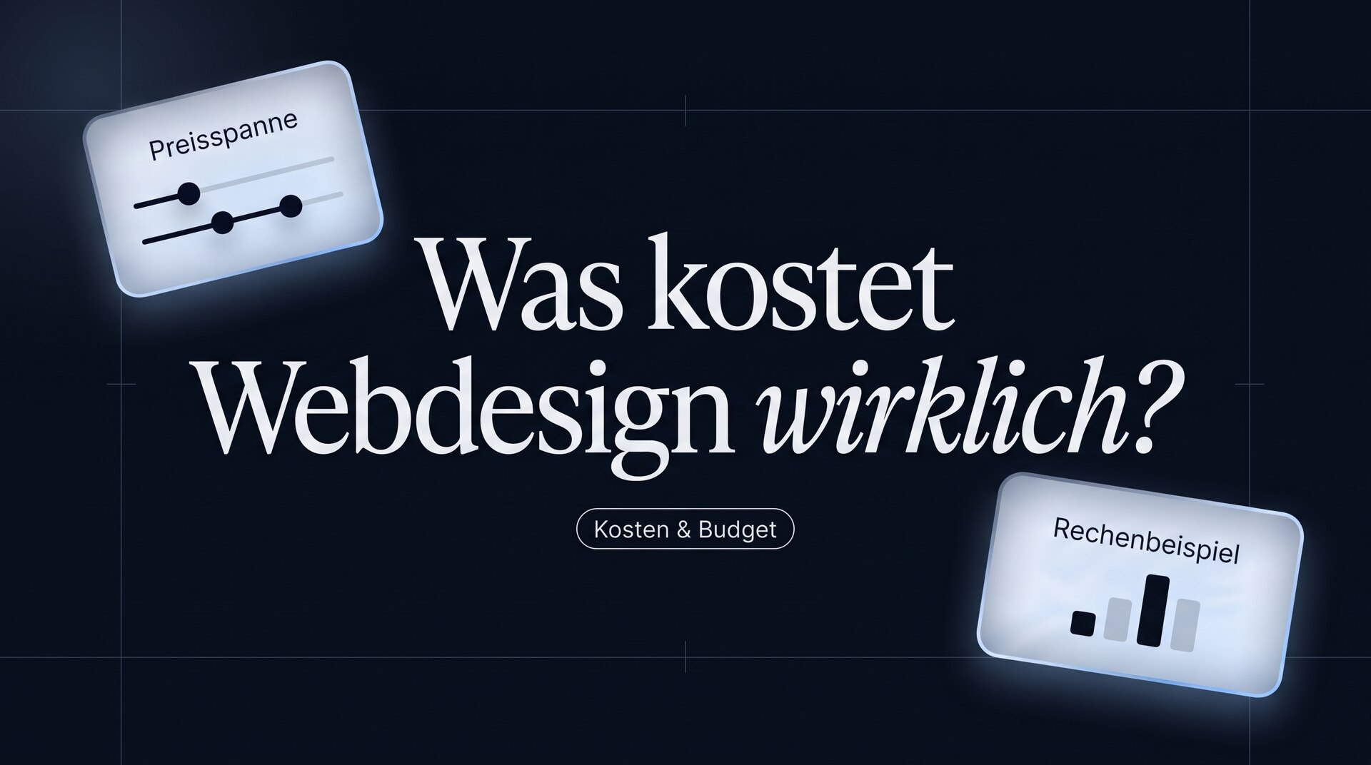 Webdesign-Kosten: Preisspannen, Treiber und ein Rechenbeispiel