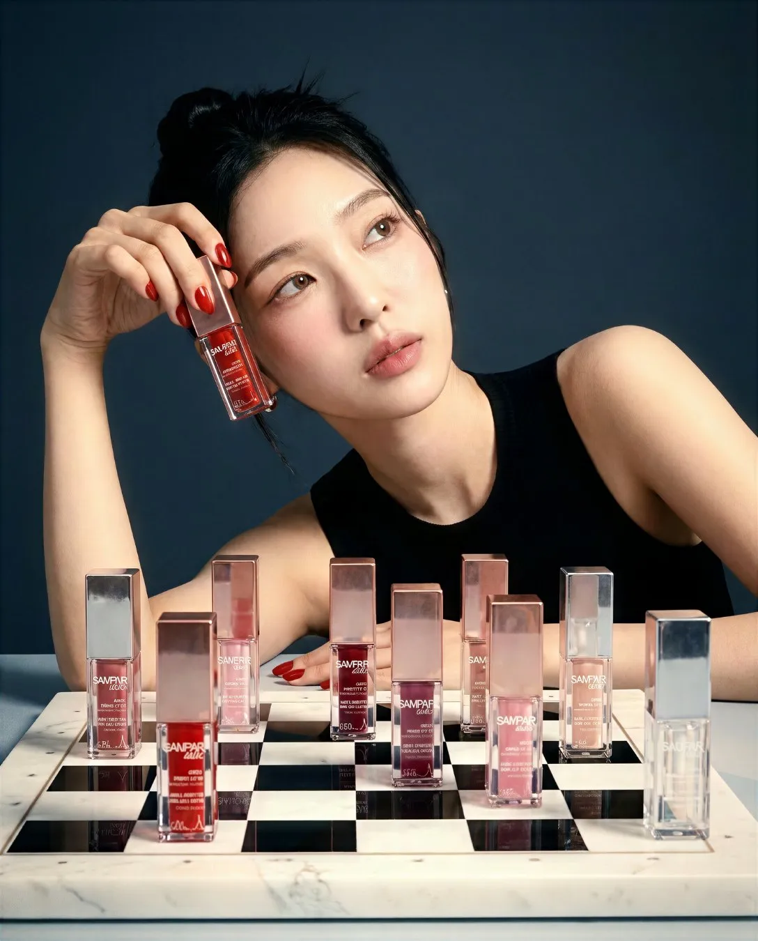 SAMPAR campaign showcasing lip products