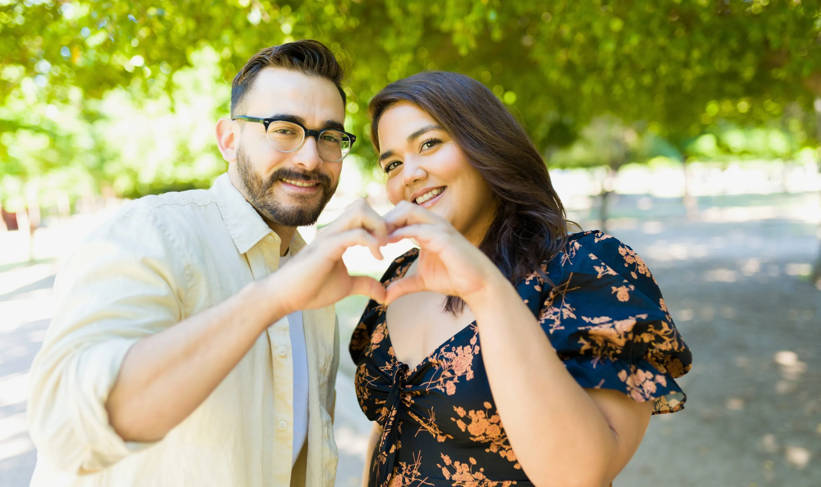 Picture of a couple outside