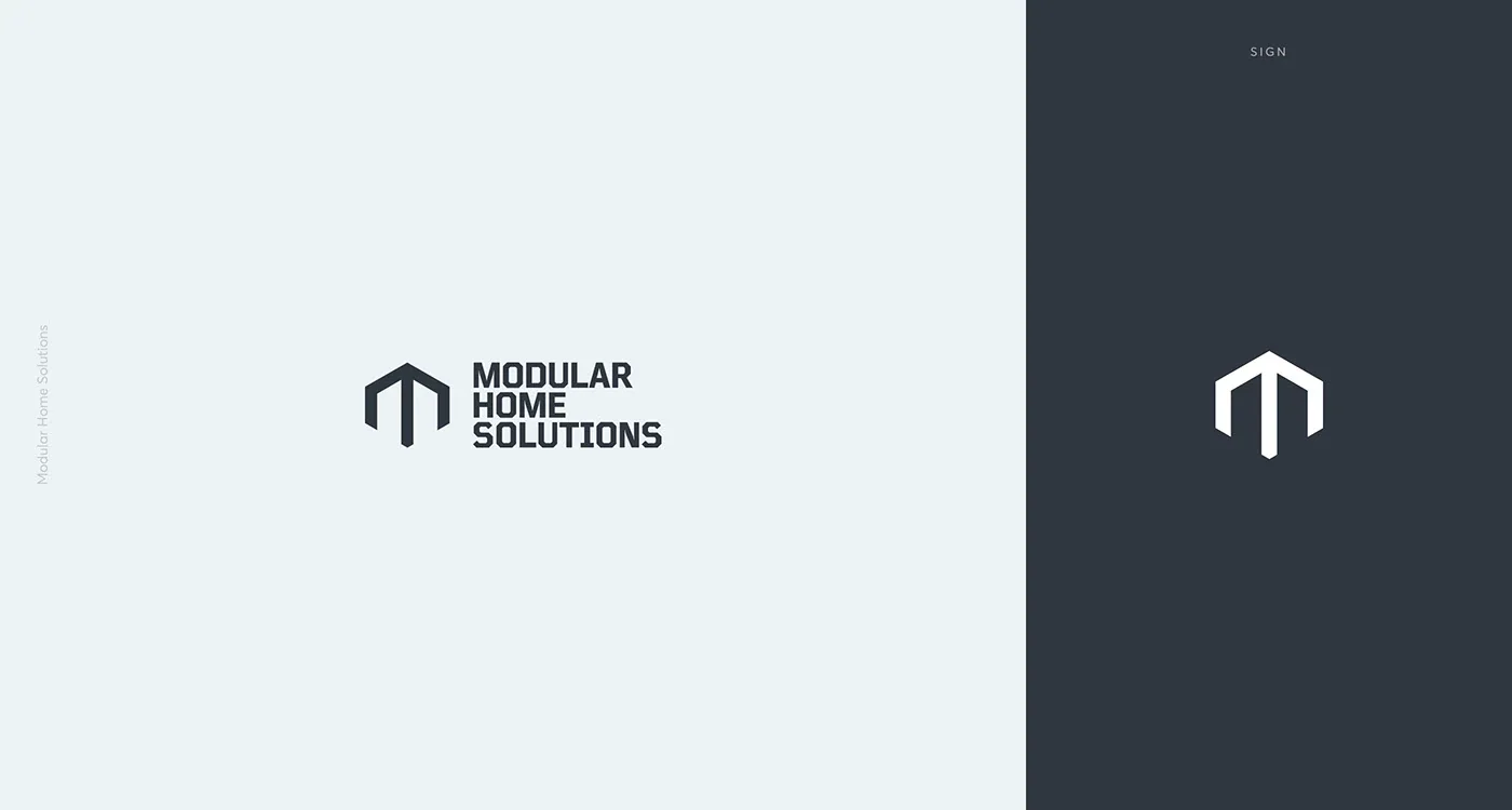 Modular Home Solutions logo and symbol