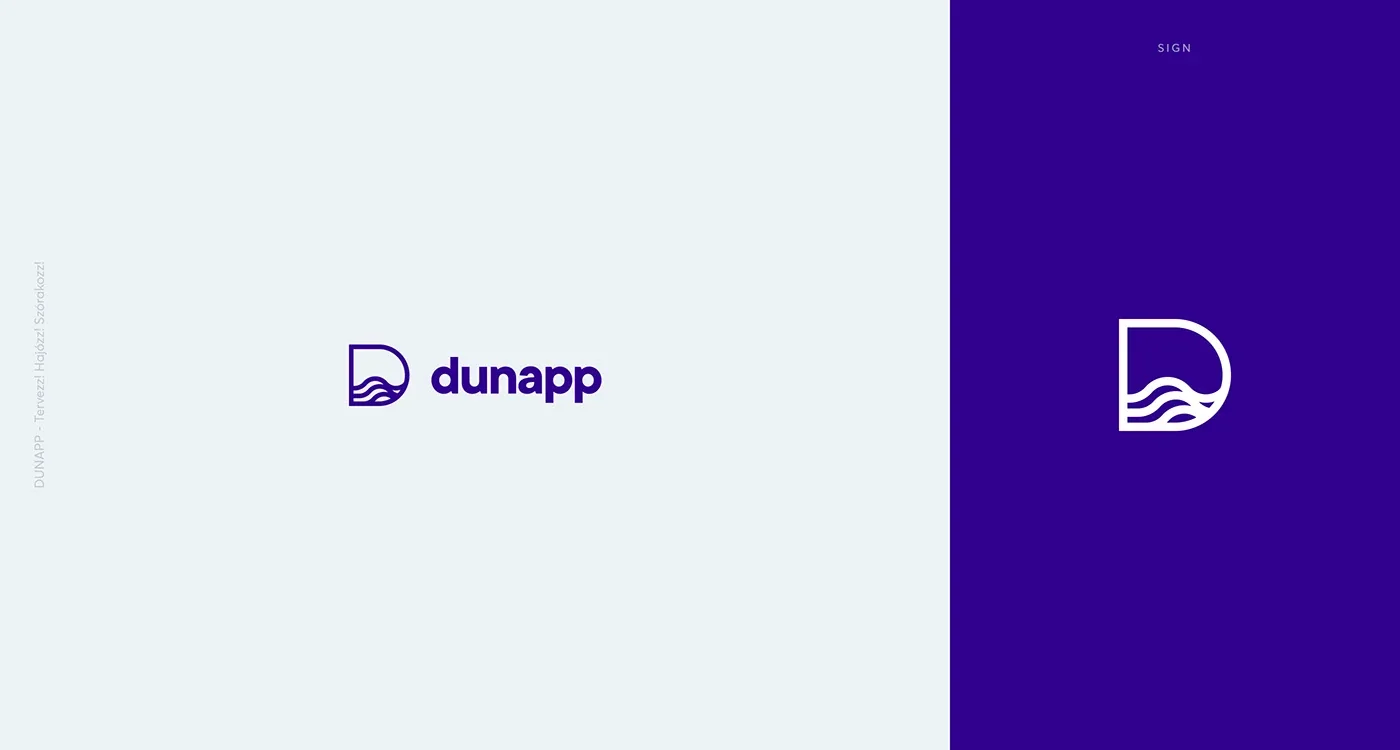 DunApp wordmark and outlined symbol