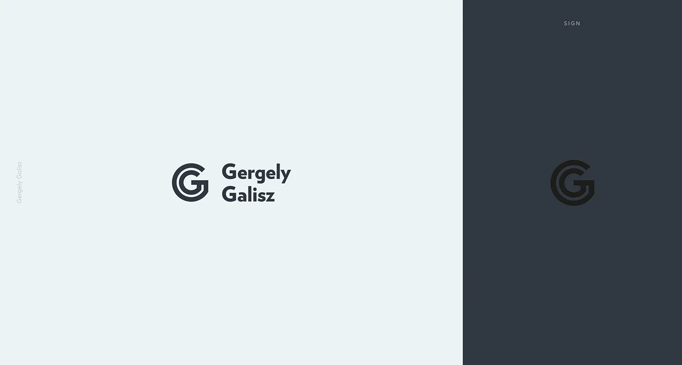 Gergely Galisz logo and monogram
