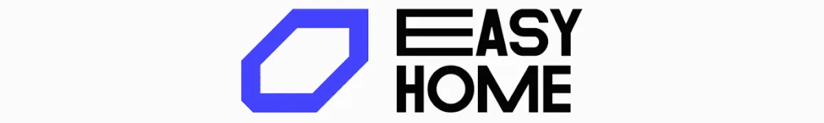 Animated Easy Home symbol and wordmark
