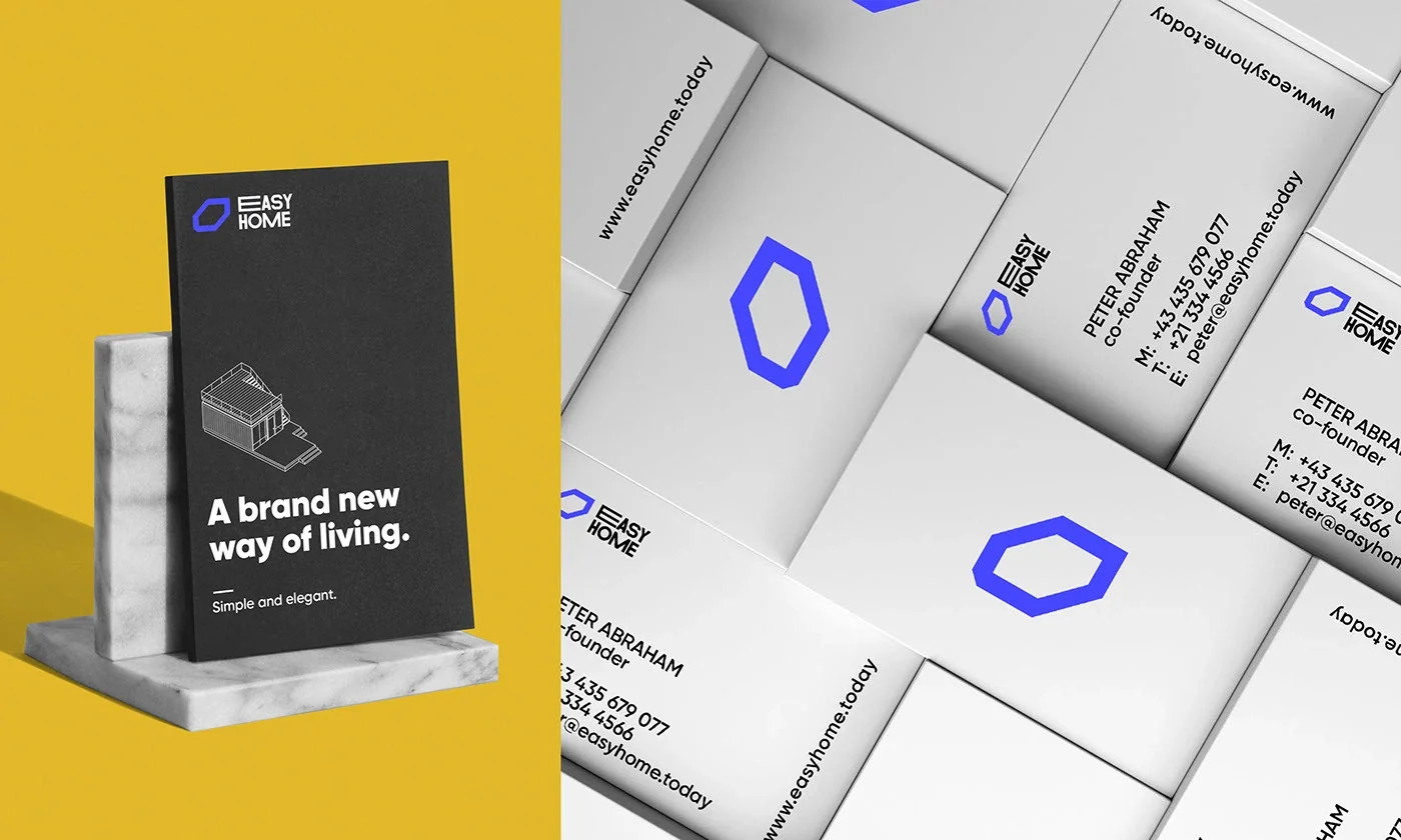 Easy Home stationery and business cards