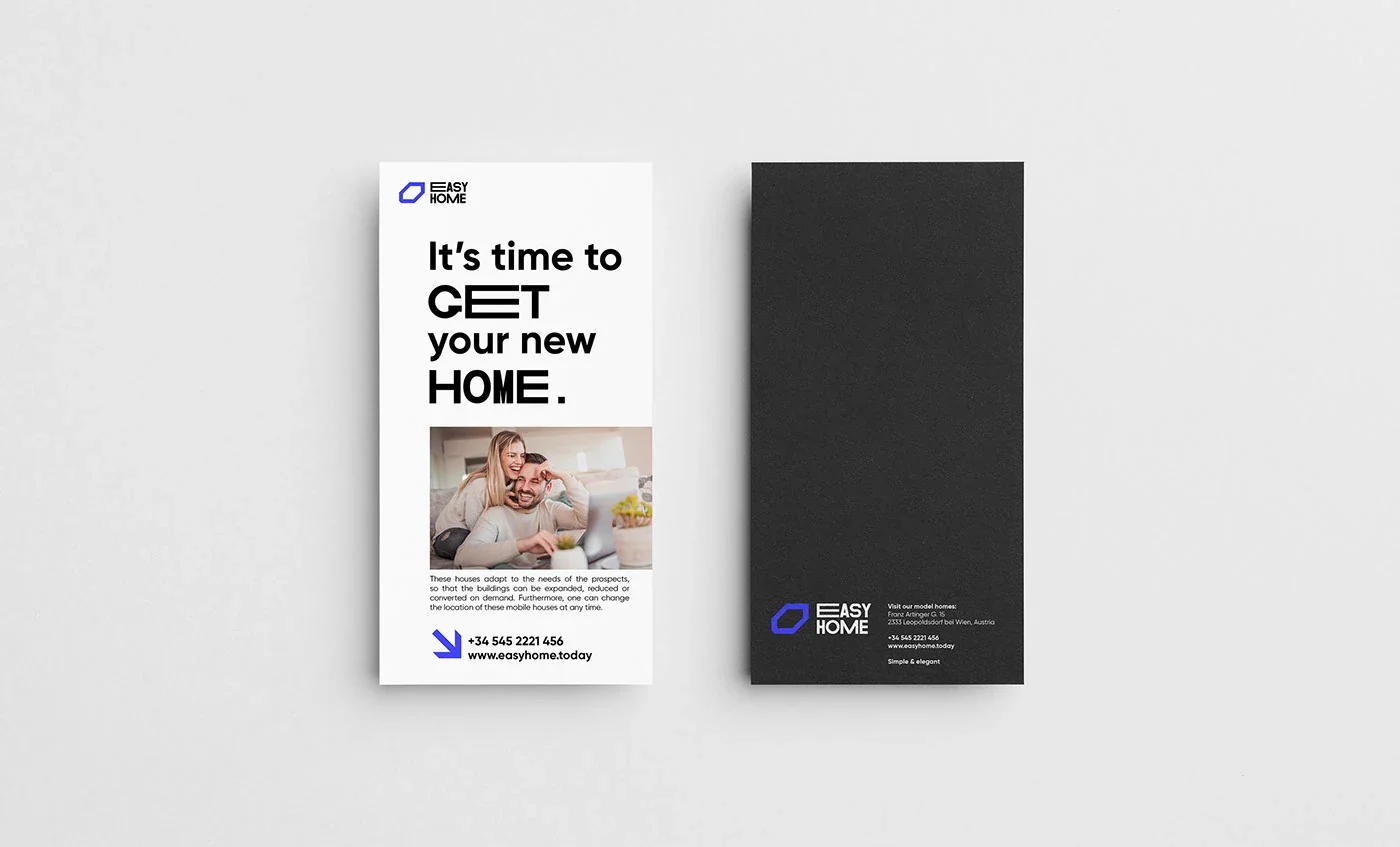 Easy Home printed promotional material