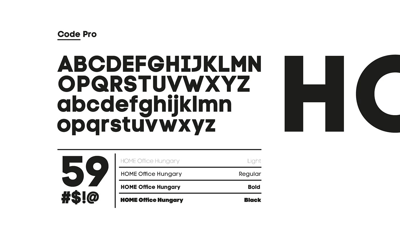 HOME Office Hungary typography system