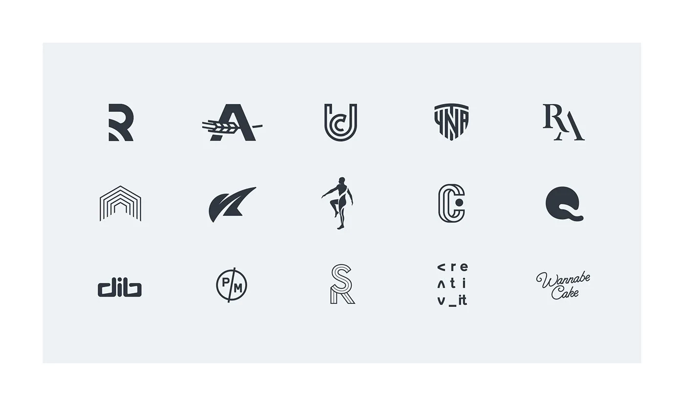 Overview of the 2016–2018 logo collection