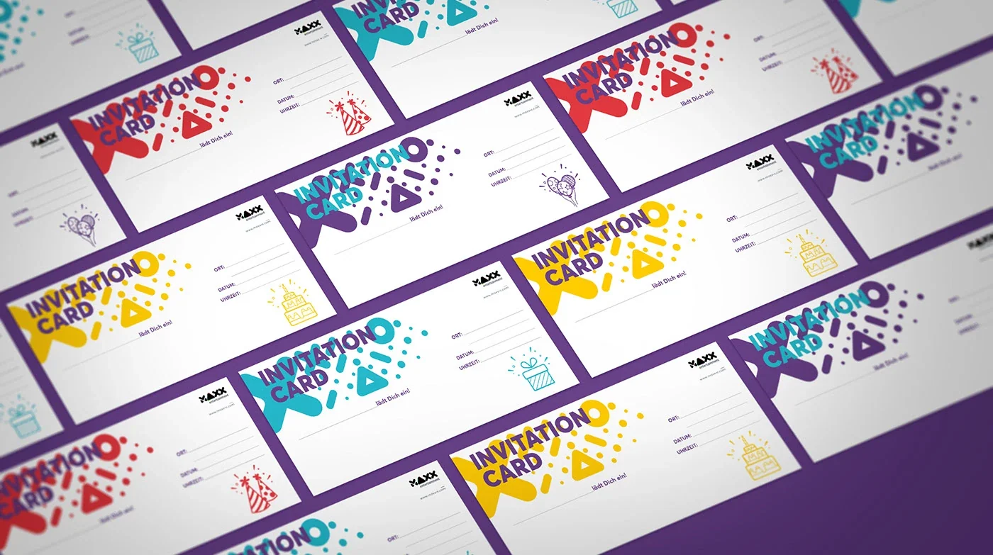 MAXX Entertainment business card collection