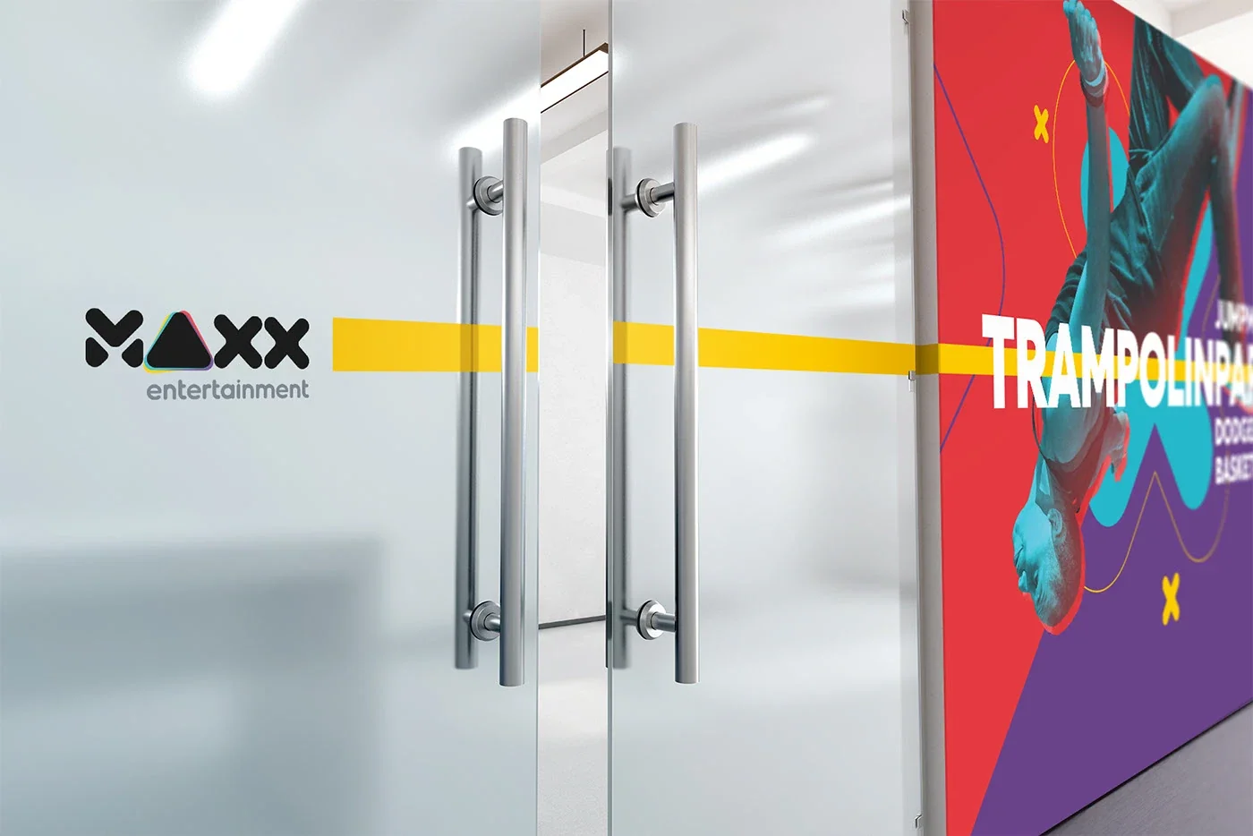 MAXX Entertainment entrance signage