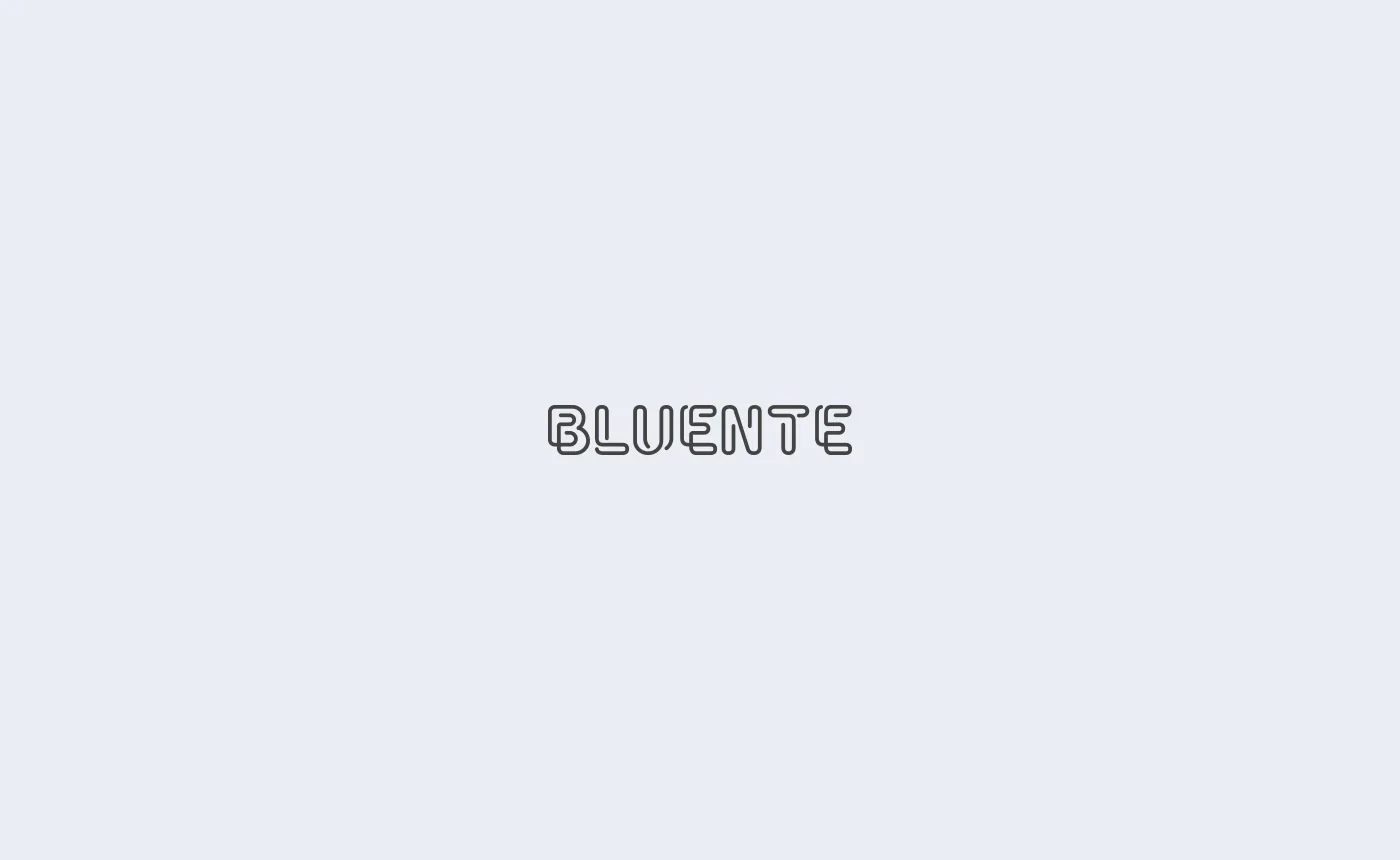 Bluente wordmark