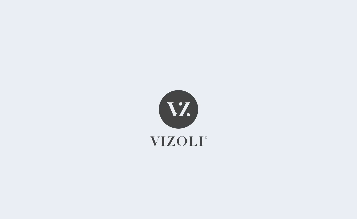 Vizoli monogram and wordmark