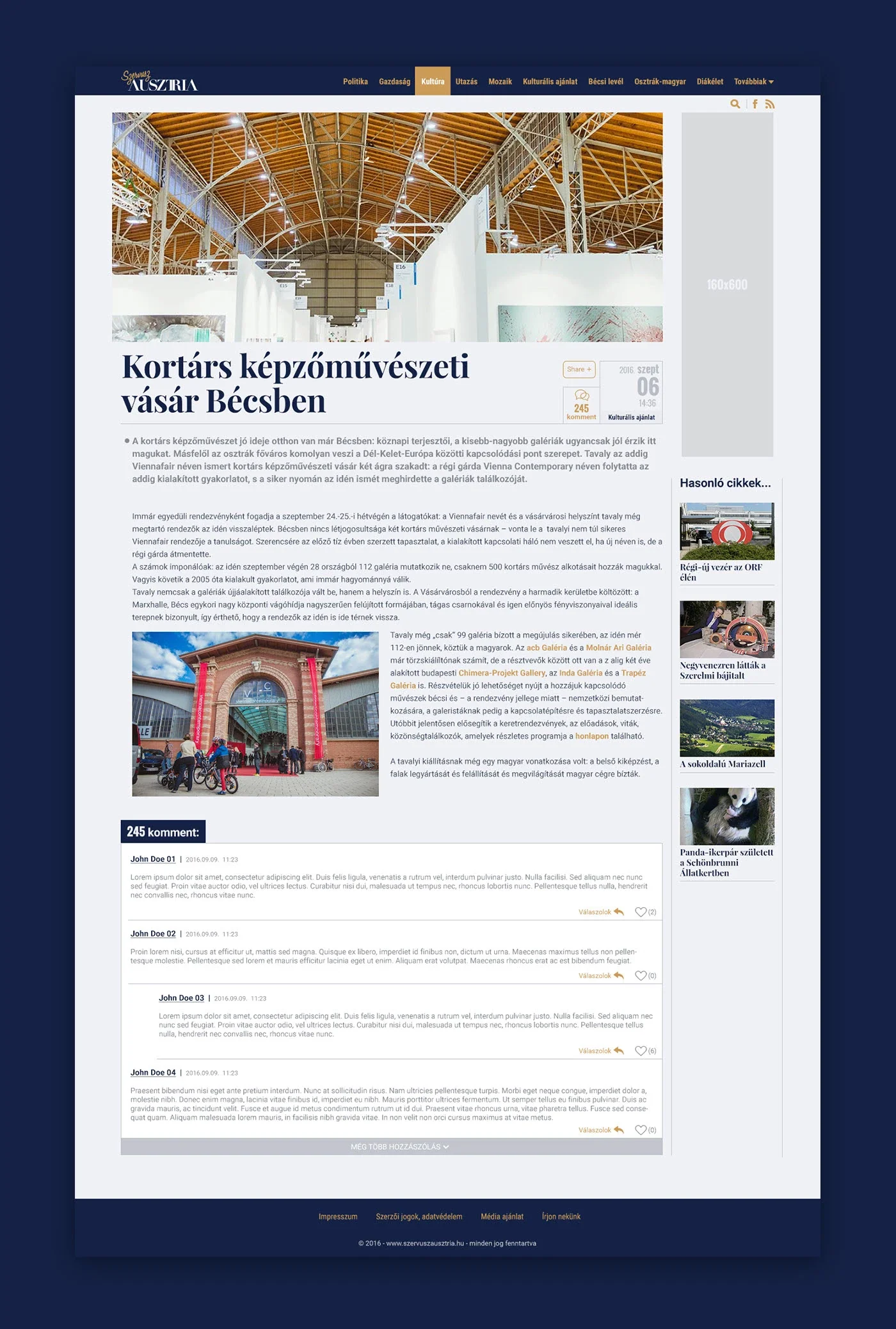 Szervusz Ausztria news homepage