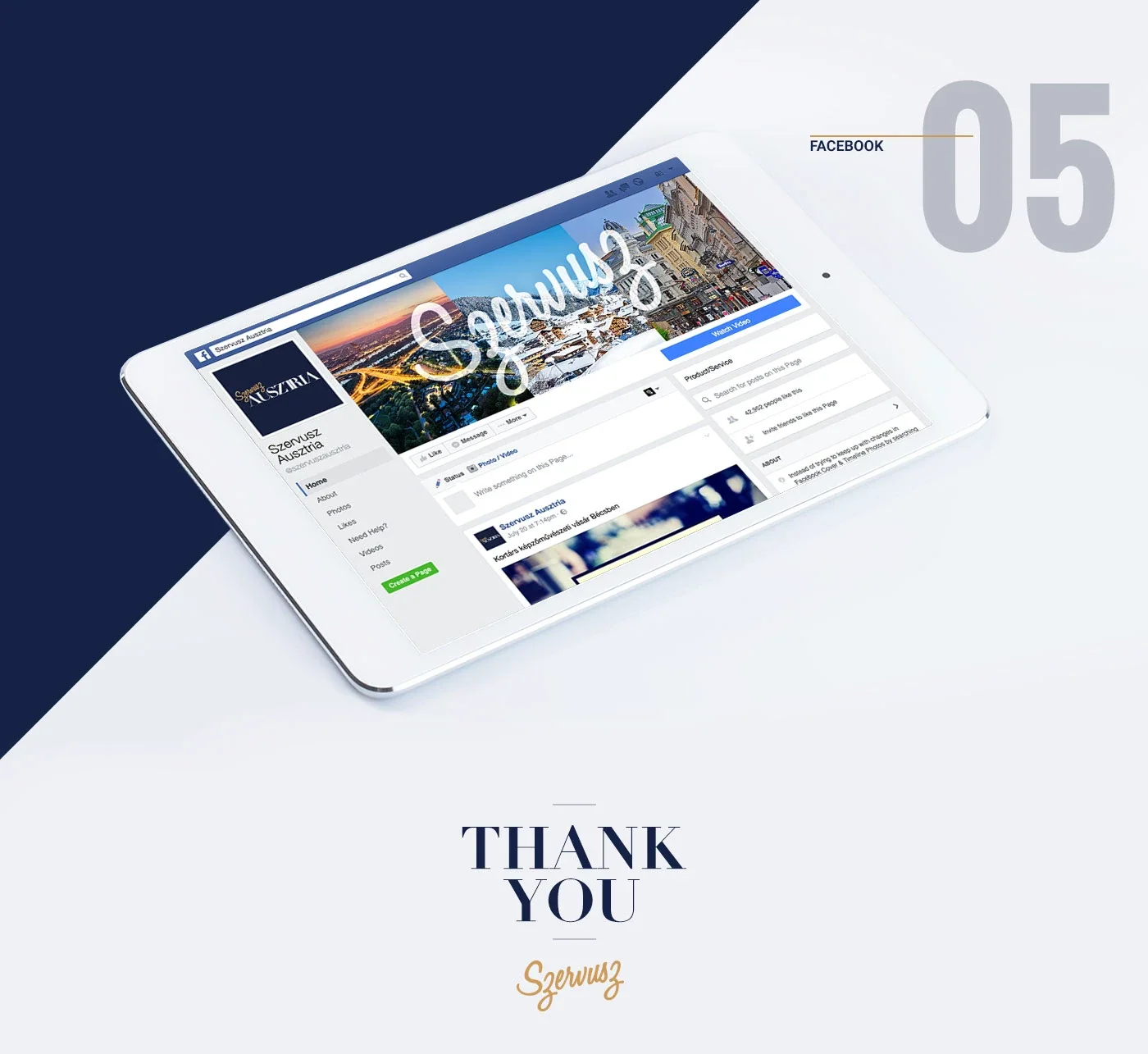 Szervusz Ausztria tablet layout