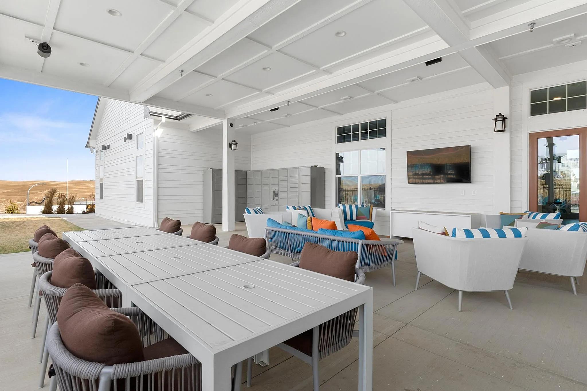 Outdoor seating patio