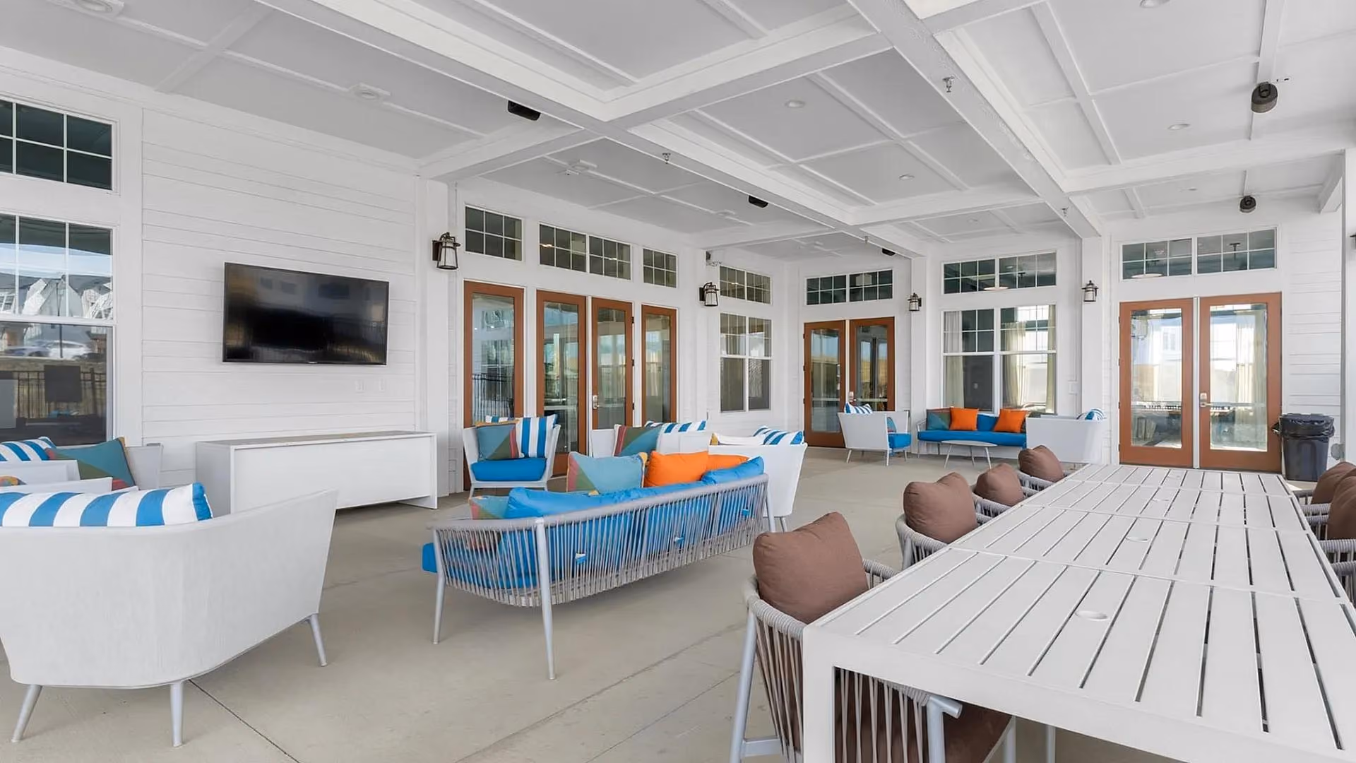 Outdoor seating patio