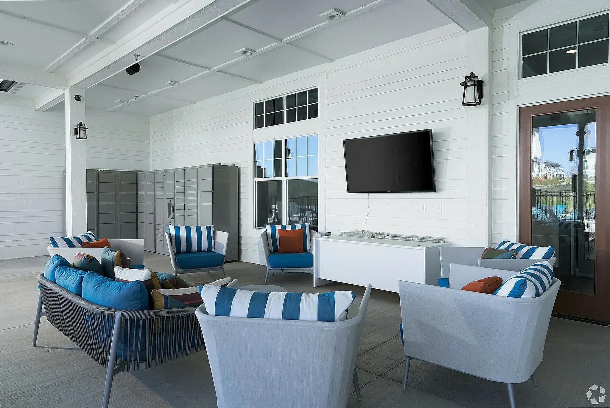 Outdoor seating patio