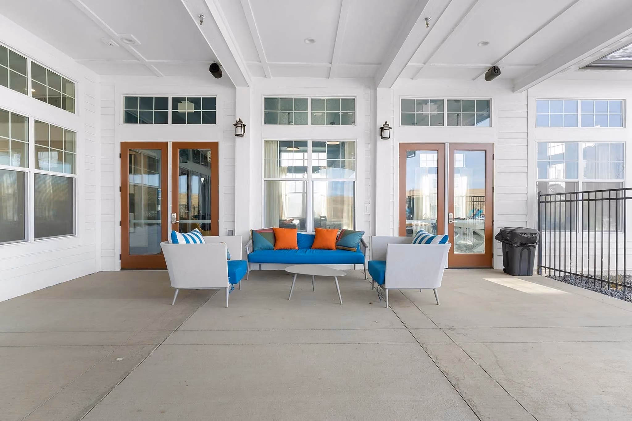 Outdoor seating patio