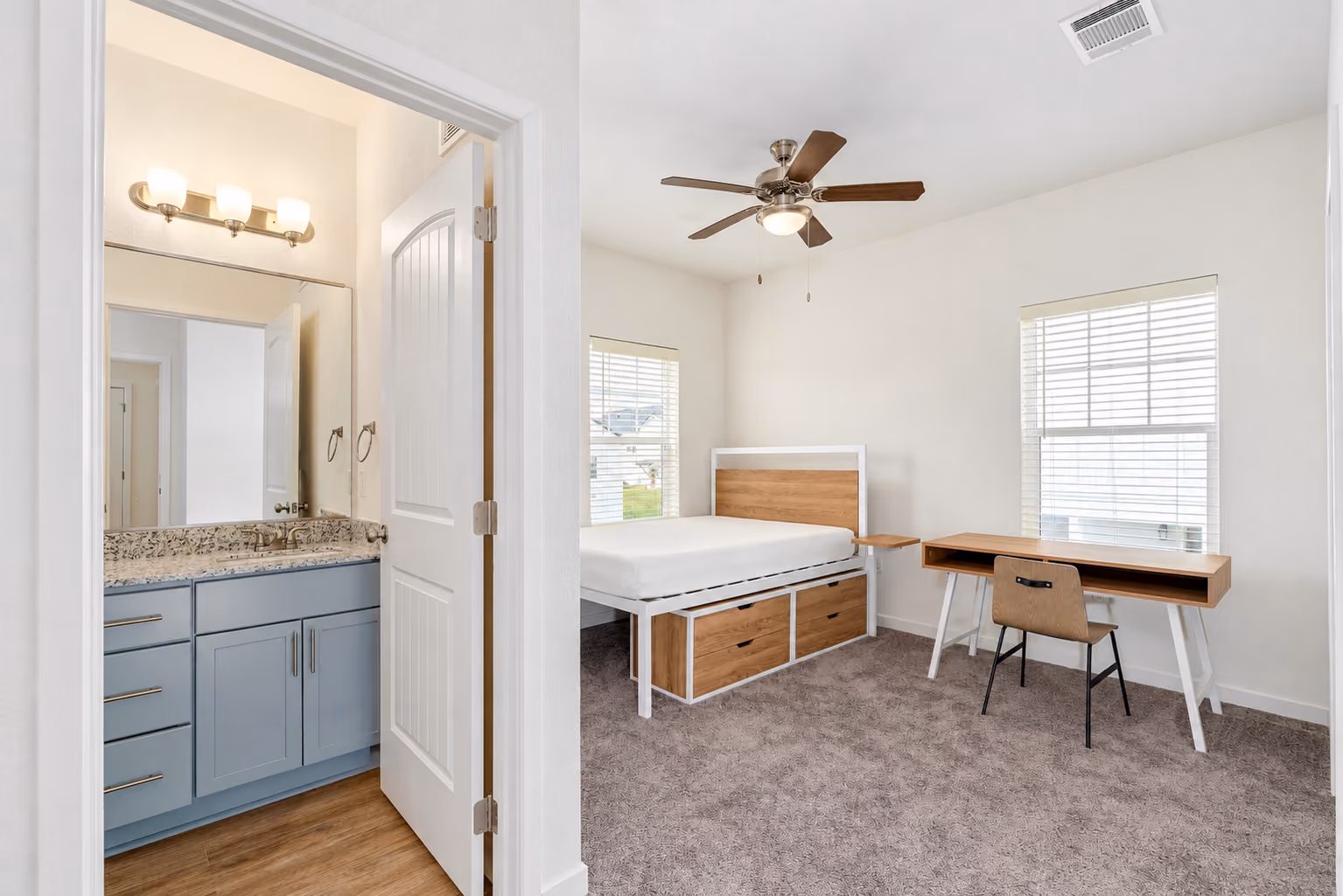 Fully furnished bedroom