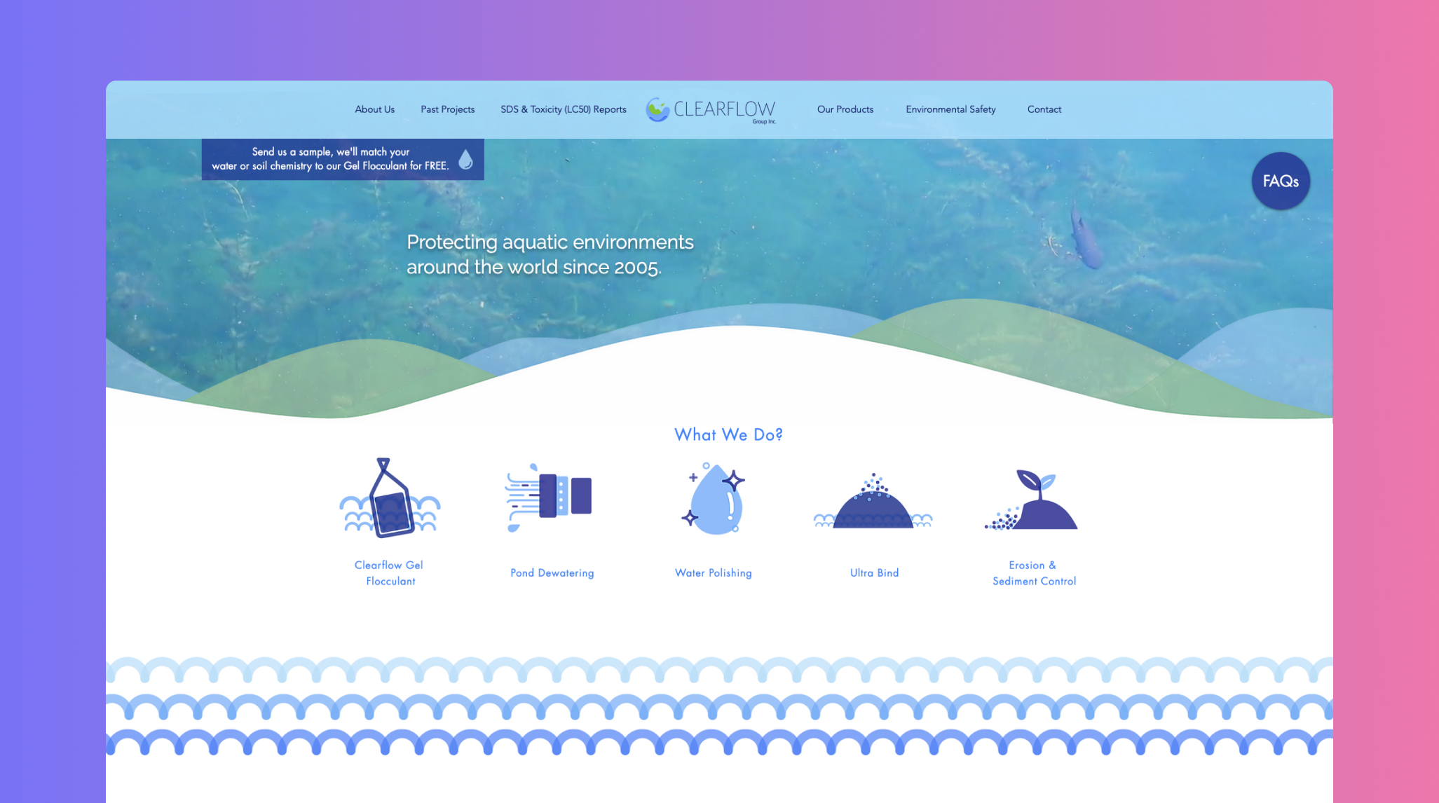 ClearFlow website design