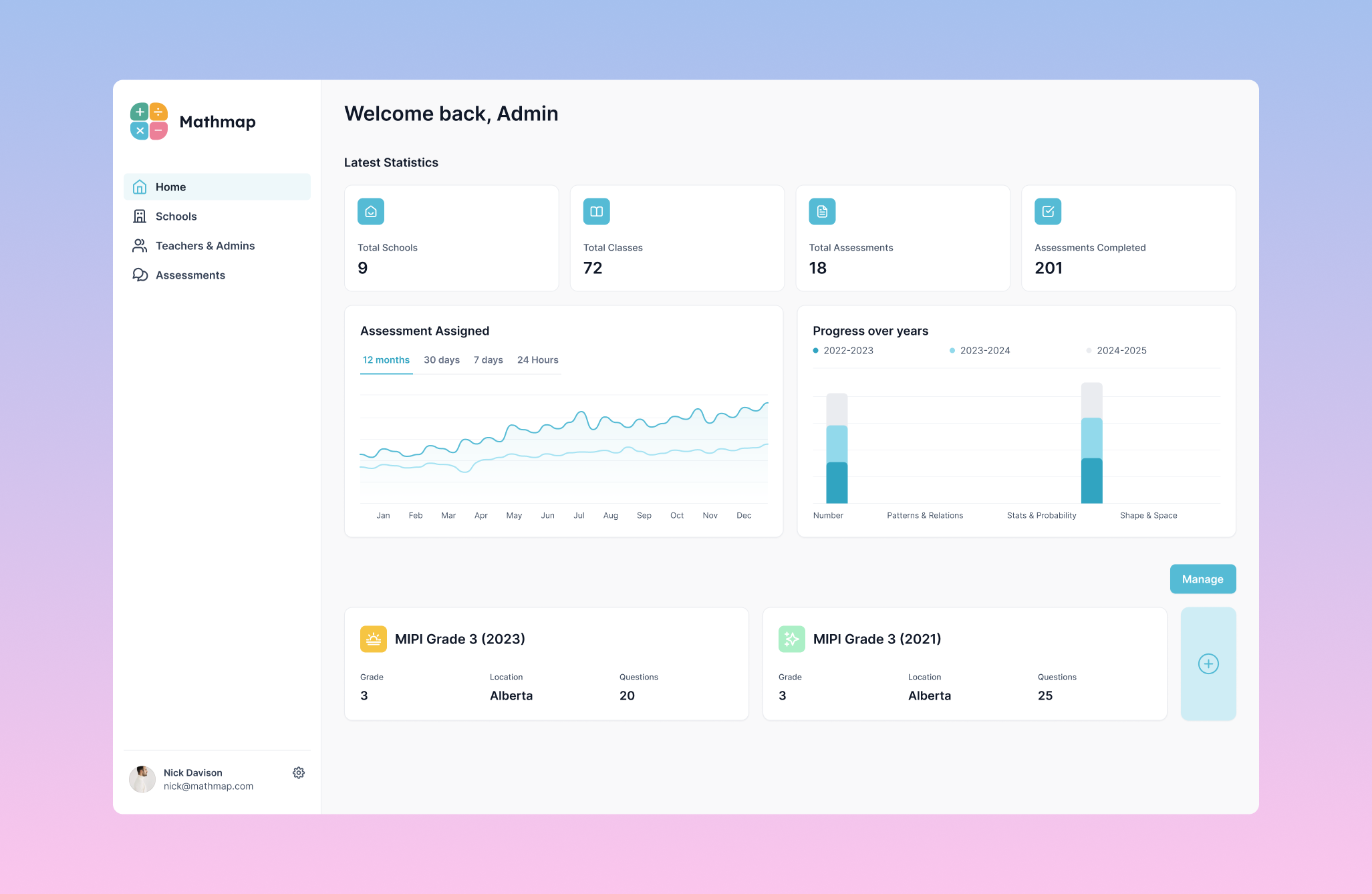 MathMap website design